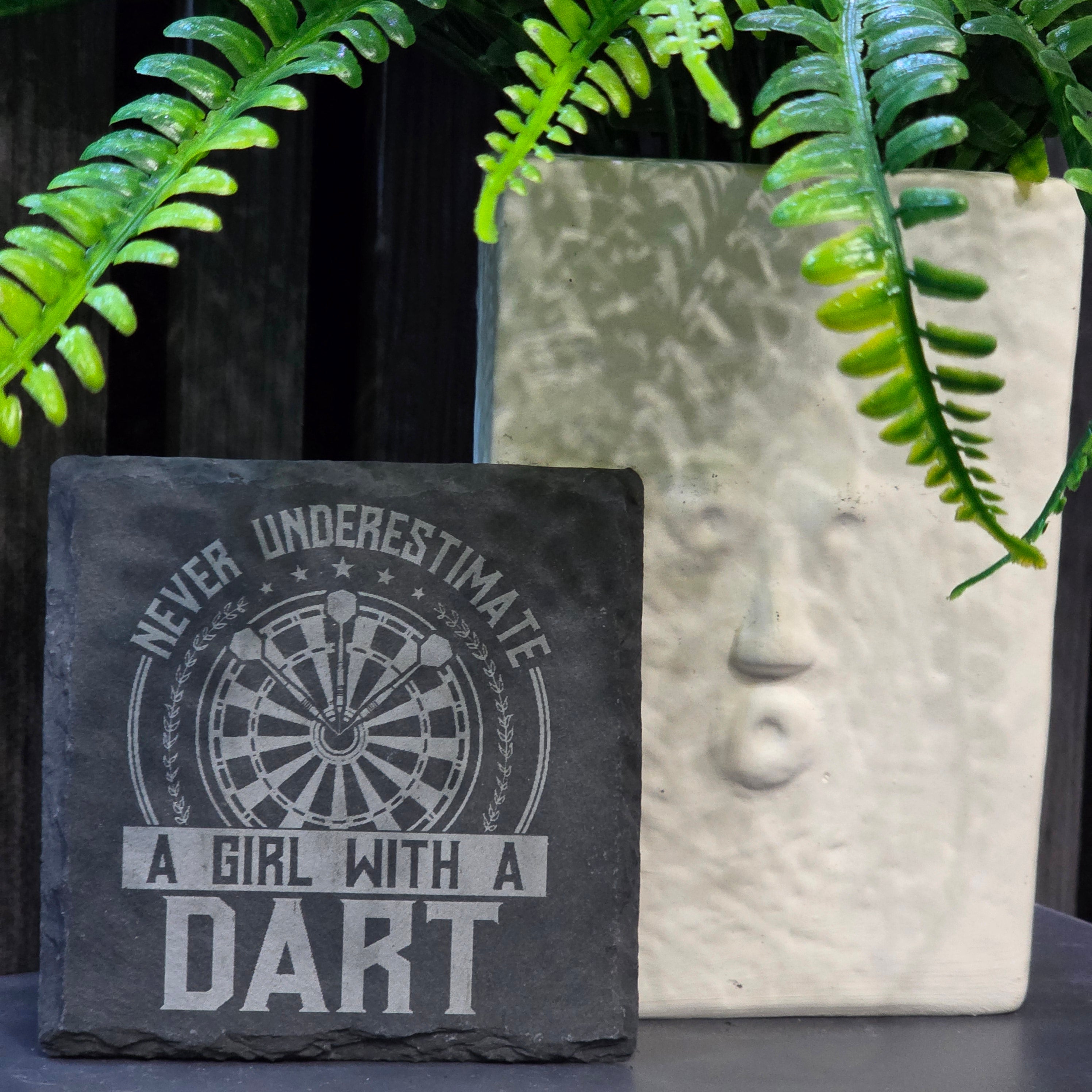 Darts Inspired Slate Coasters