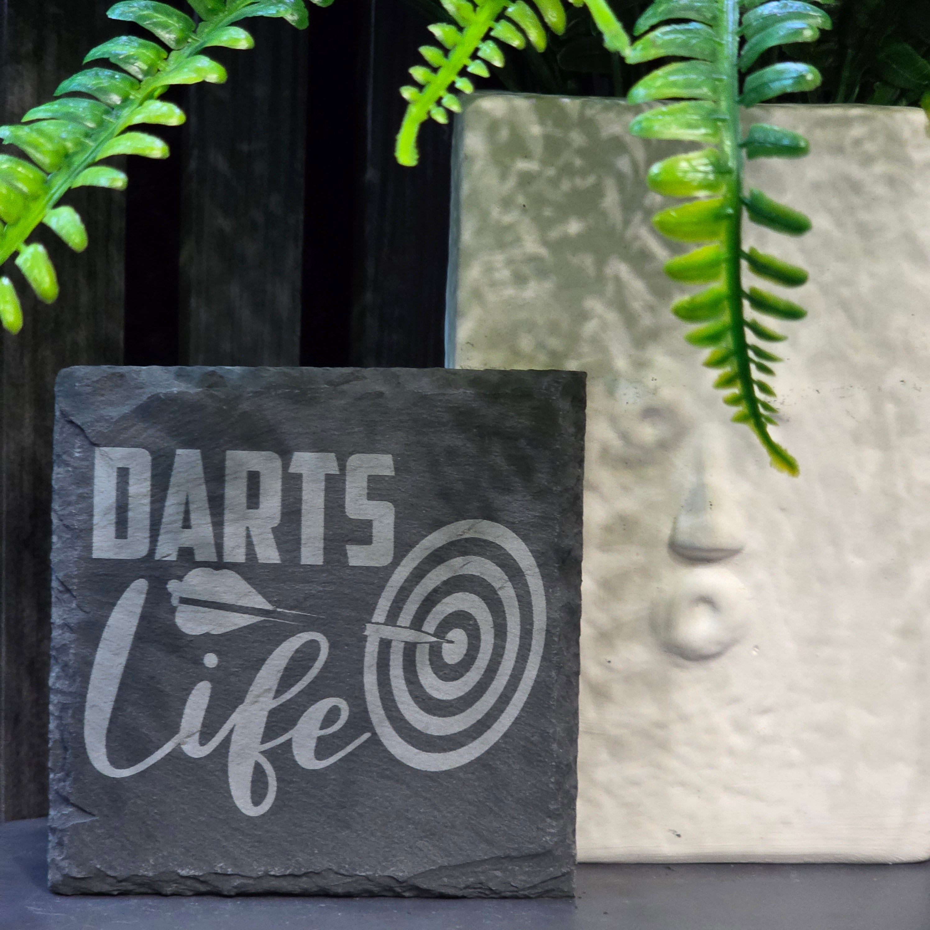 Darts Inspired Slate Coasters