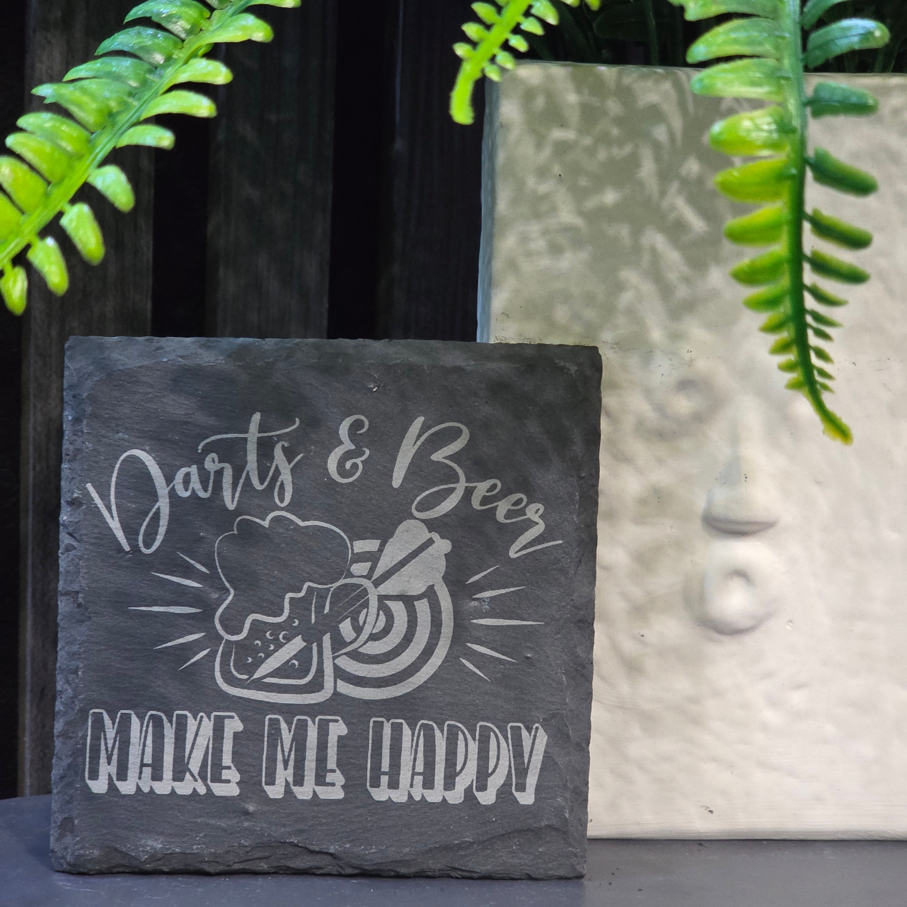 Darts Inspired Slate Coasters