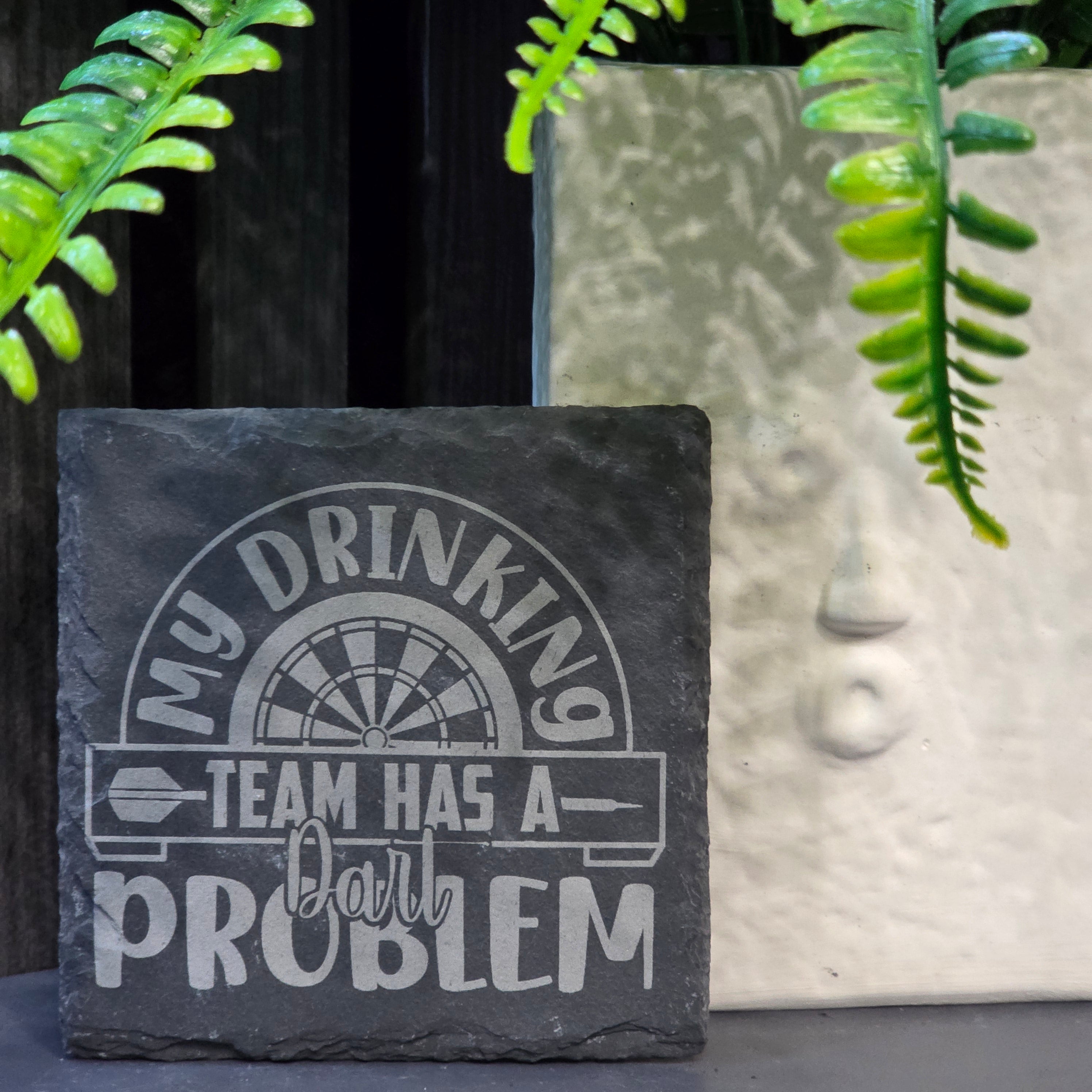 Darts Inspired Slate Coasters