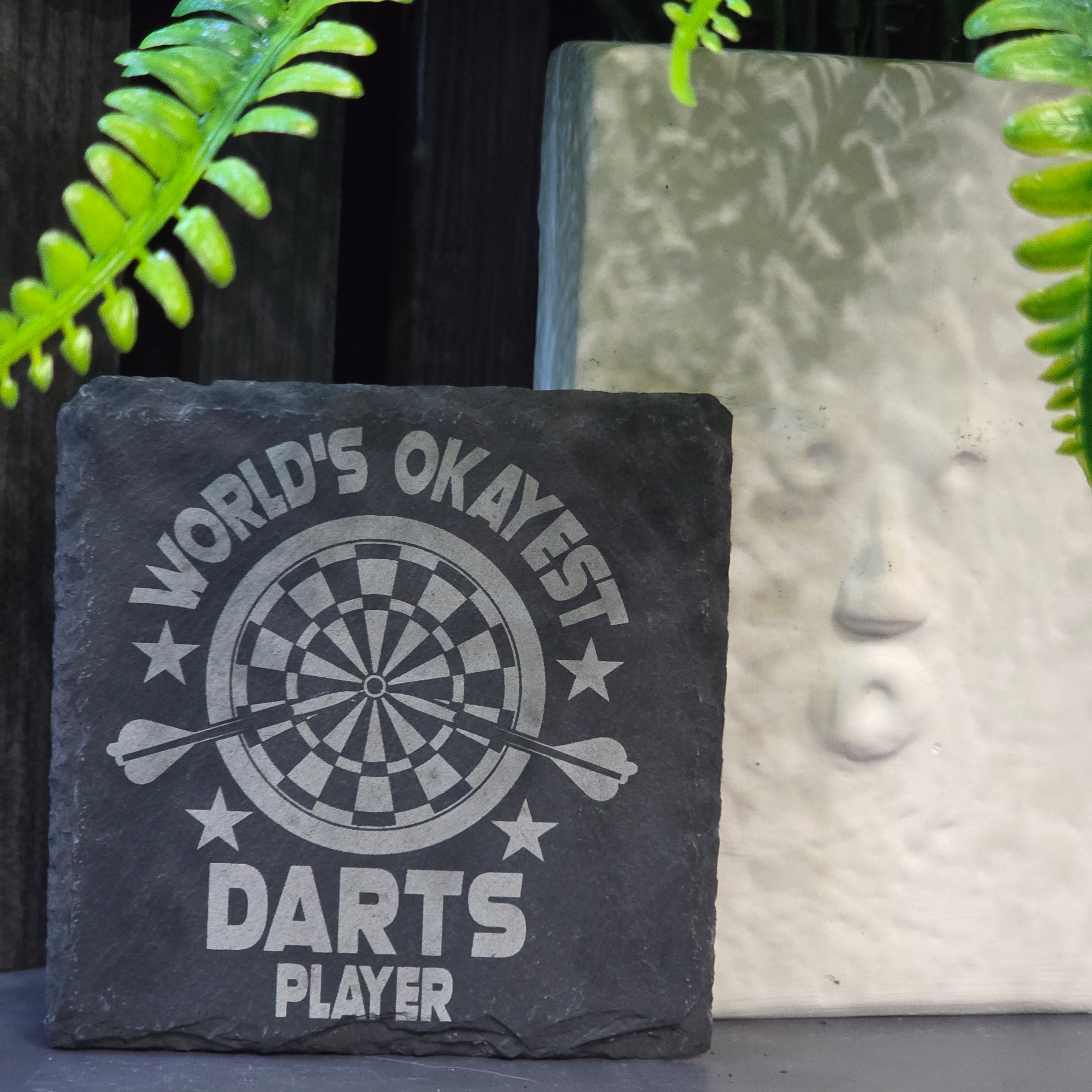 Darts Inspired Slate Coasters