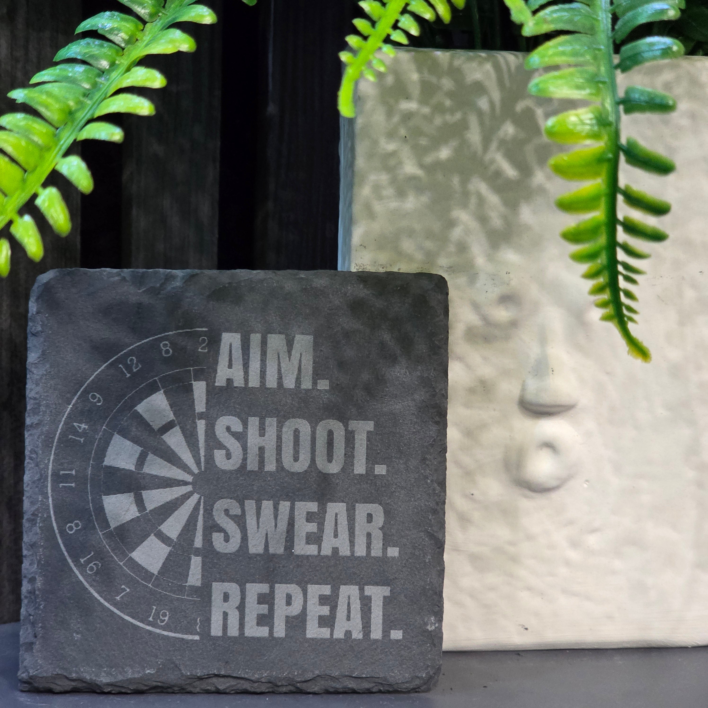 Darts Inspired Slate Coasters