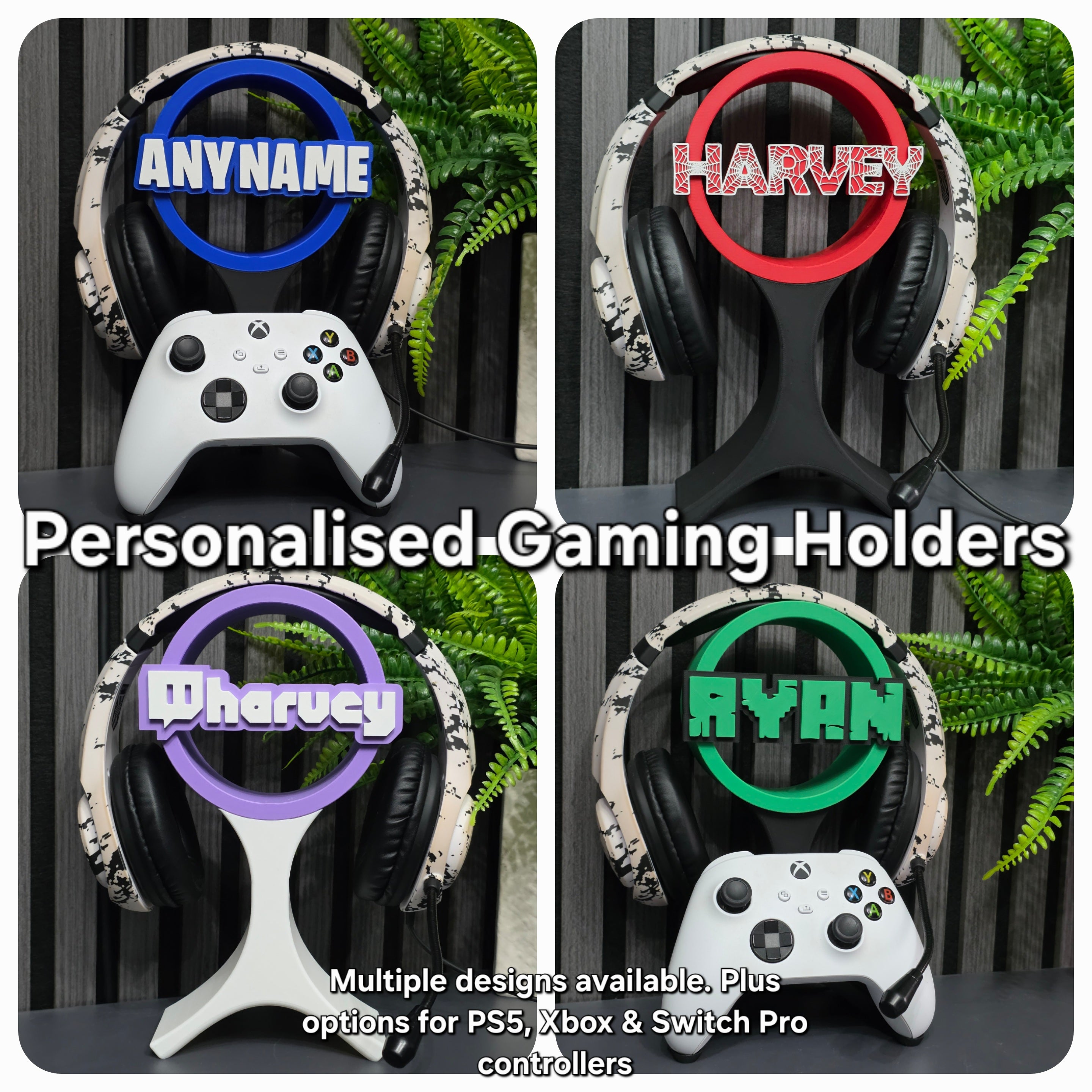 Personalised Headset/Controller Holder