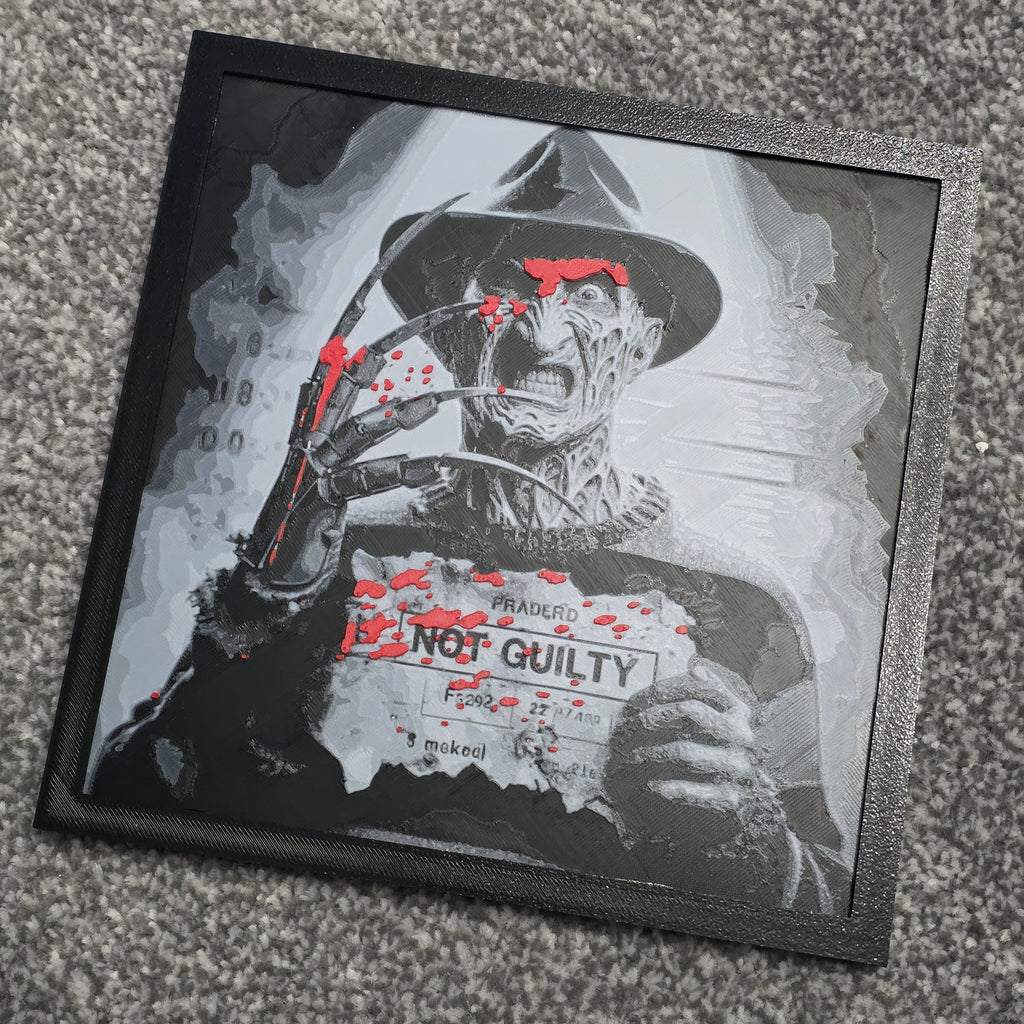 Premium 3D Printed Hueforge Wall Art - Horror Editions