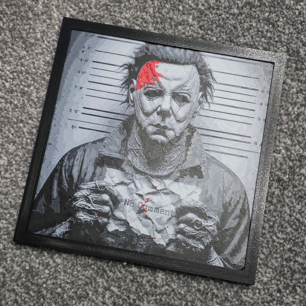 Premium 3D Printed Hueforge Wall Art - Horror Editions