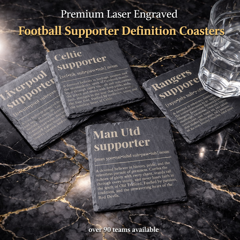 Football Supporter Slate Coasters