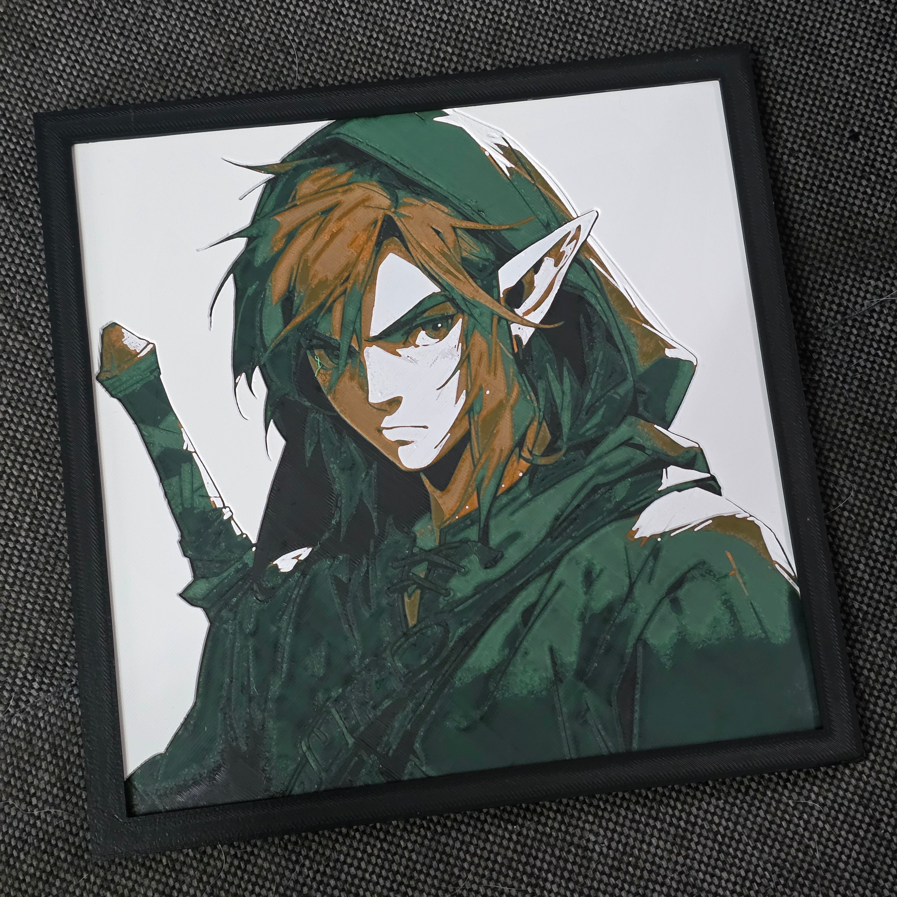 Premium 3D Printed Hueforge Wall Art – Anime & Animated Editions