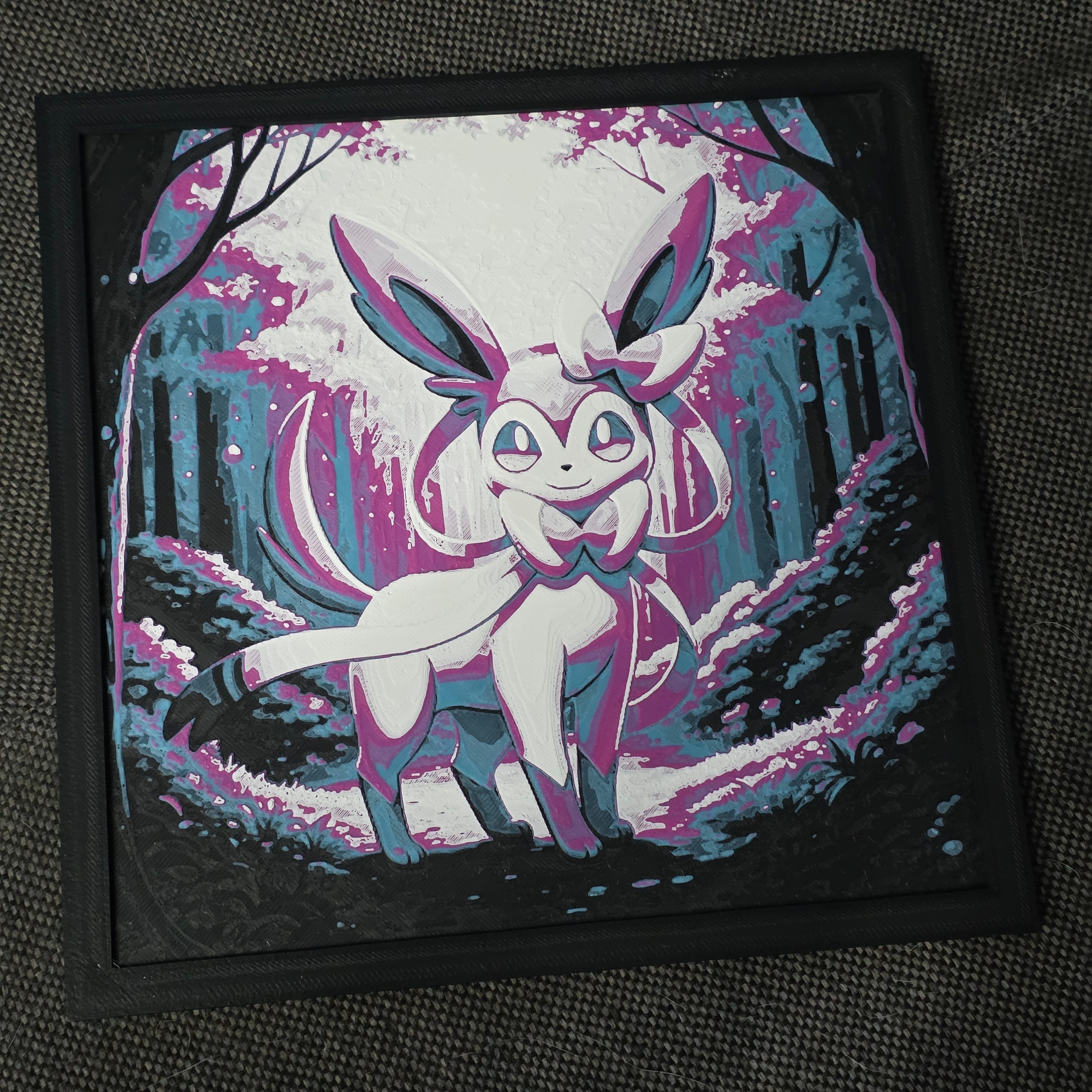 Premium 3D Printed Hueforge Wall Art – Anime & Animated Editions
