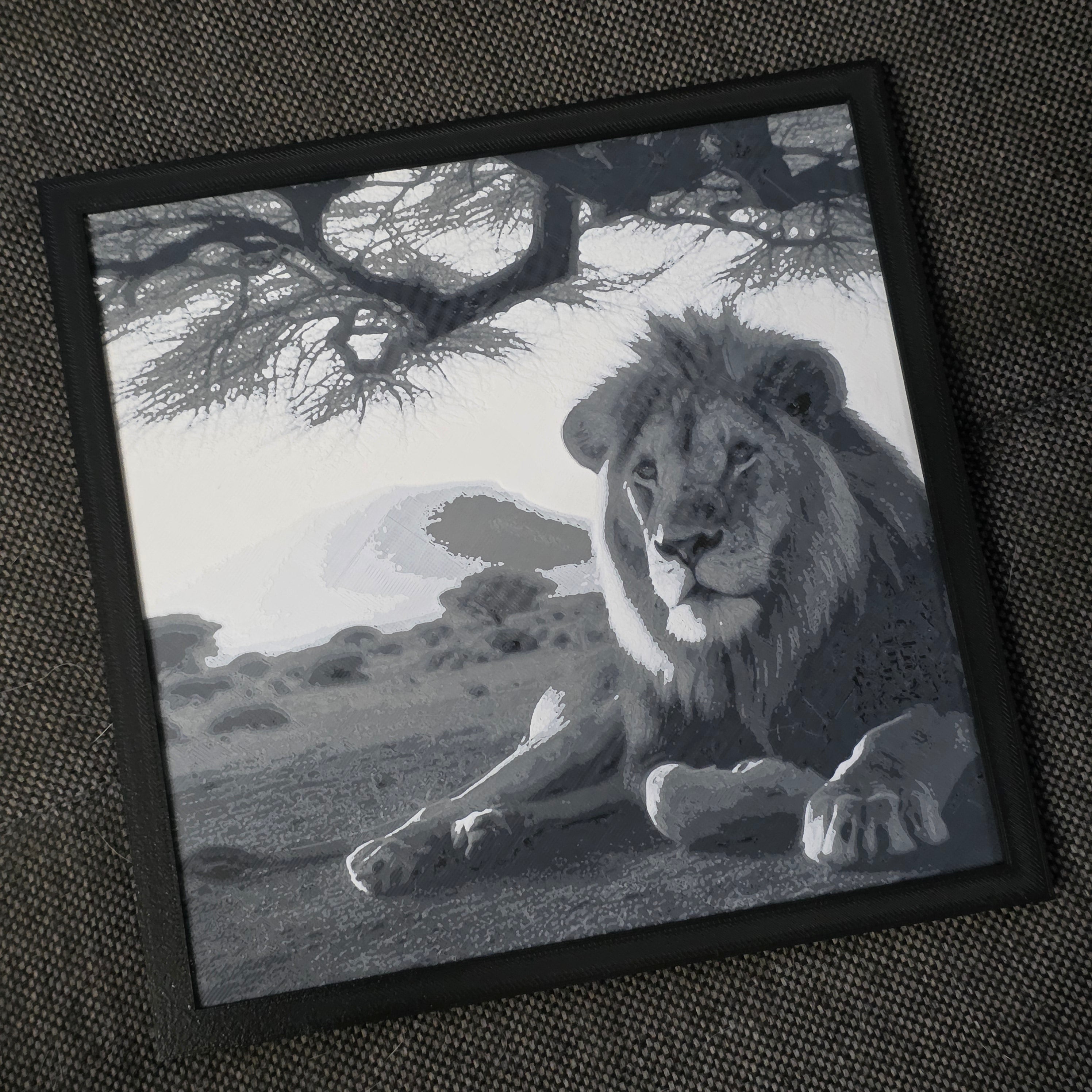 Premium 3D Printed Hueforge Wall Art – Animal Editions