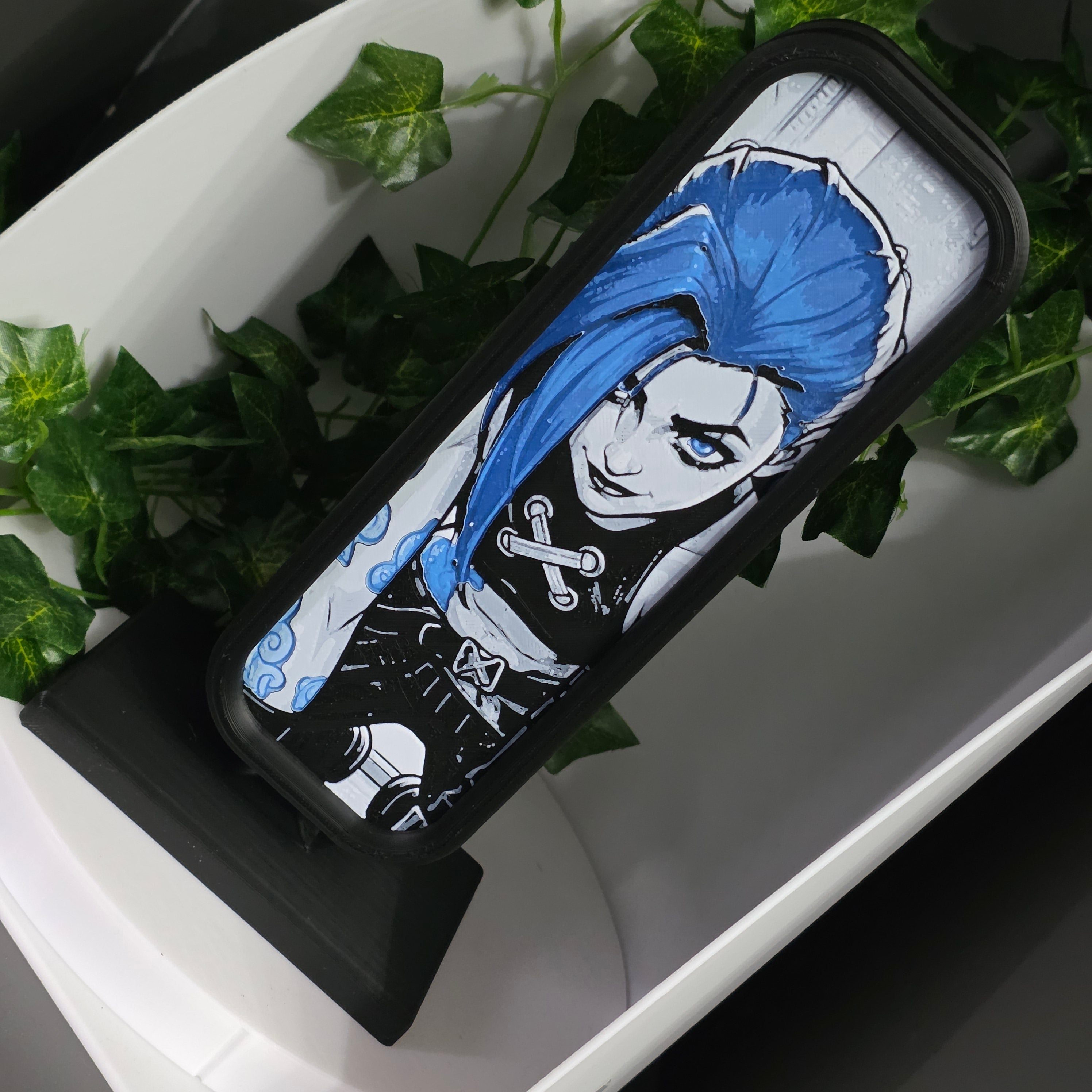 Headset Holder with Interchangeable HueForge Front & Hidden Storage Compartment