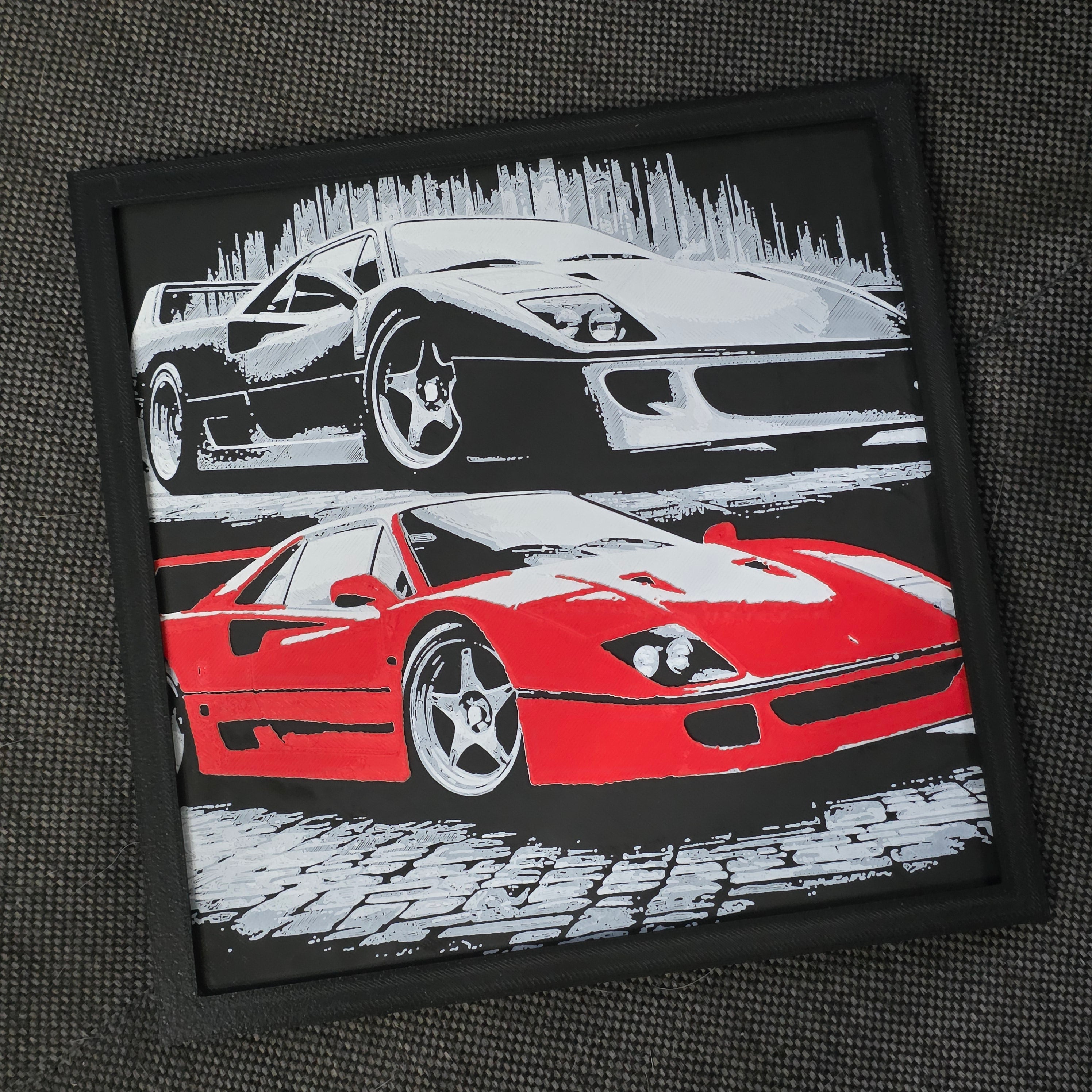 Premium 3D Printed Hueforge Wall Art – Vehicle Editions