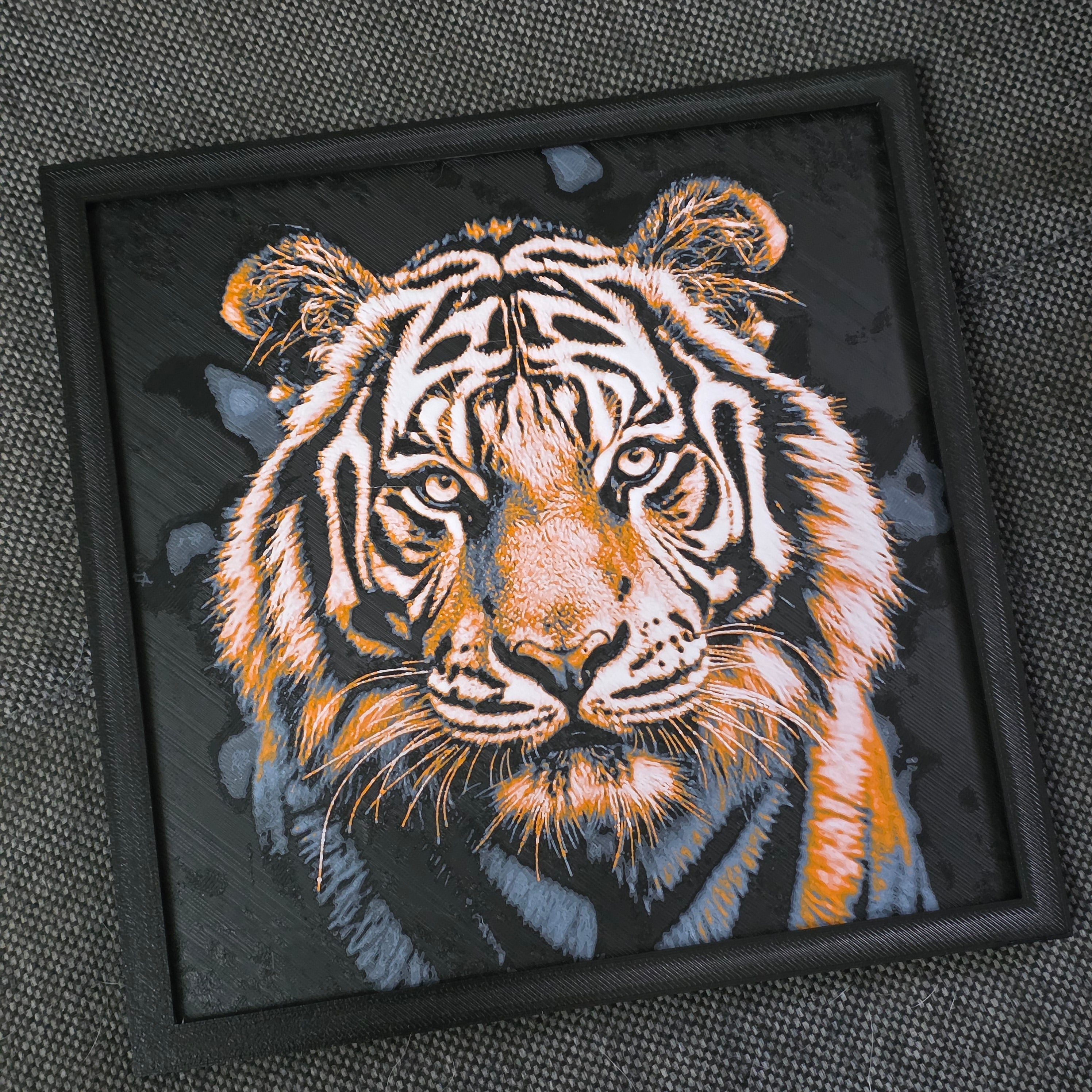 Premium 3D Printed Hueforge Wall Art – Animal Editions