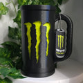 Monster Energy Inspired Can Cup (for 500ml Cans) + FREE Matching Nail Saver Keychain