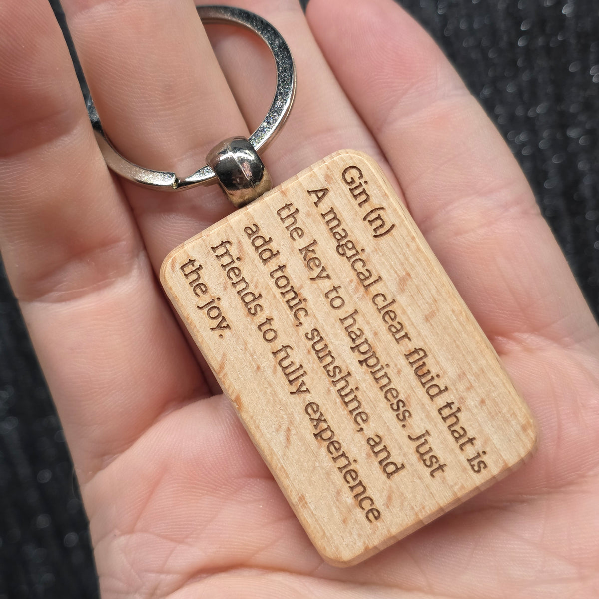 Laser Engraved Wooden Keychains – Funny, Rude & Sweary Quote Keyrings | 18+ Adult Gifts