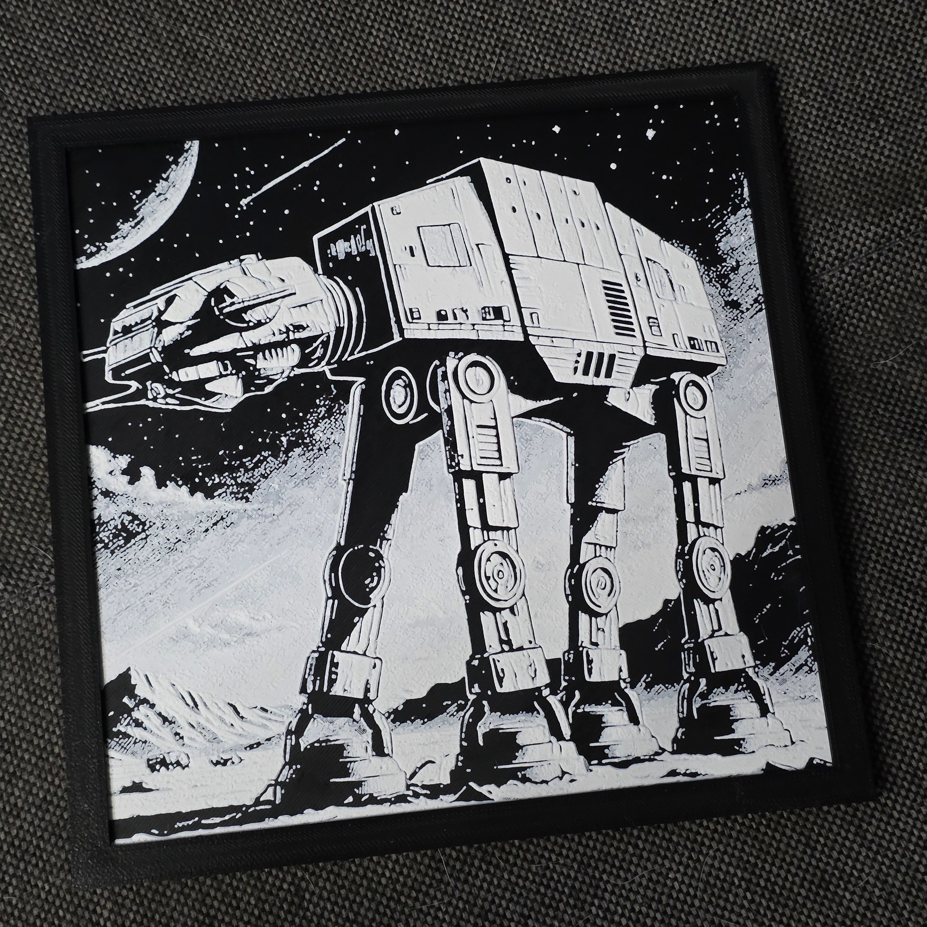 Premium 3D Printed Hueforge Wall Art – TV & Film Editions
