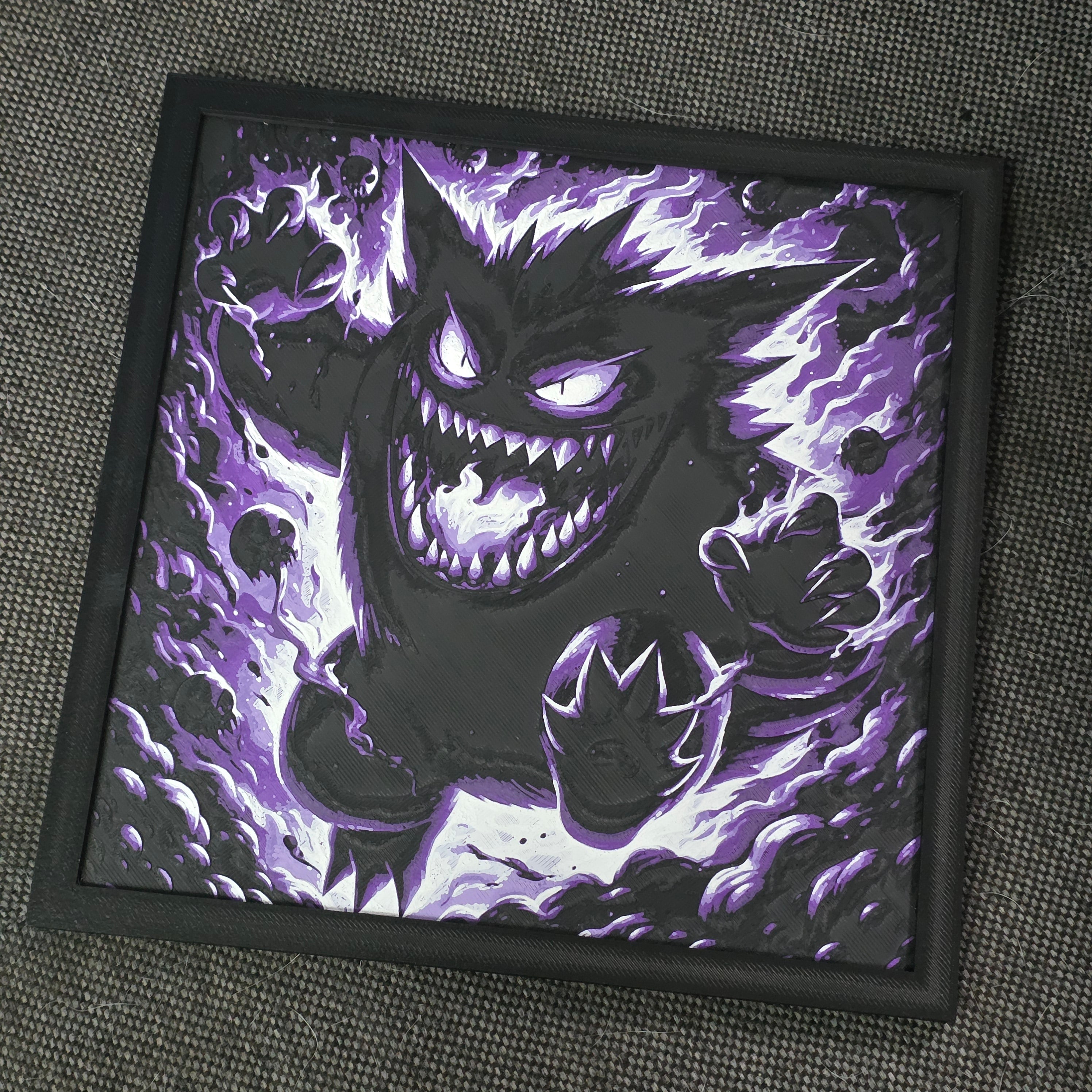Premium 3D Printed Hueforge Wall Art – Anime & Animated Editions