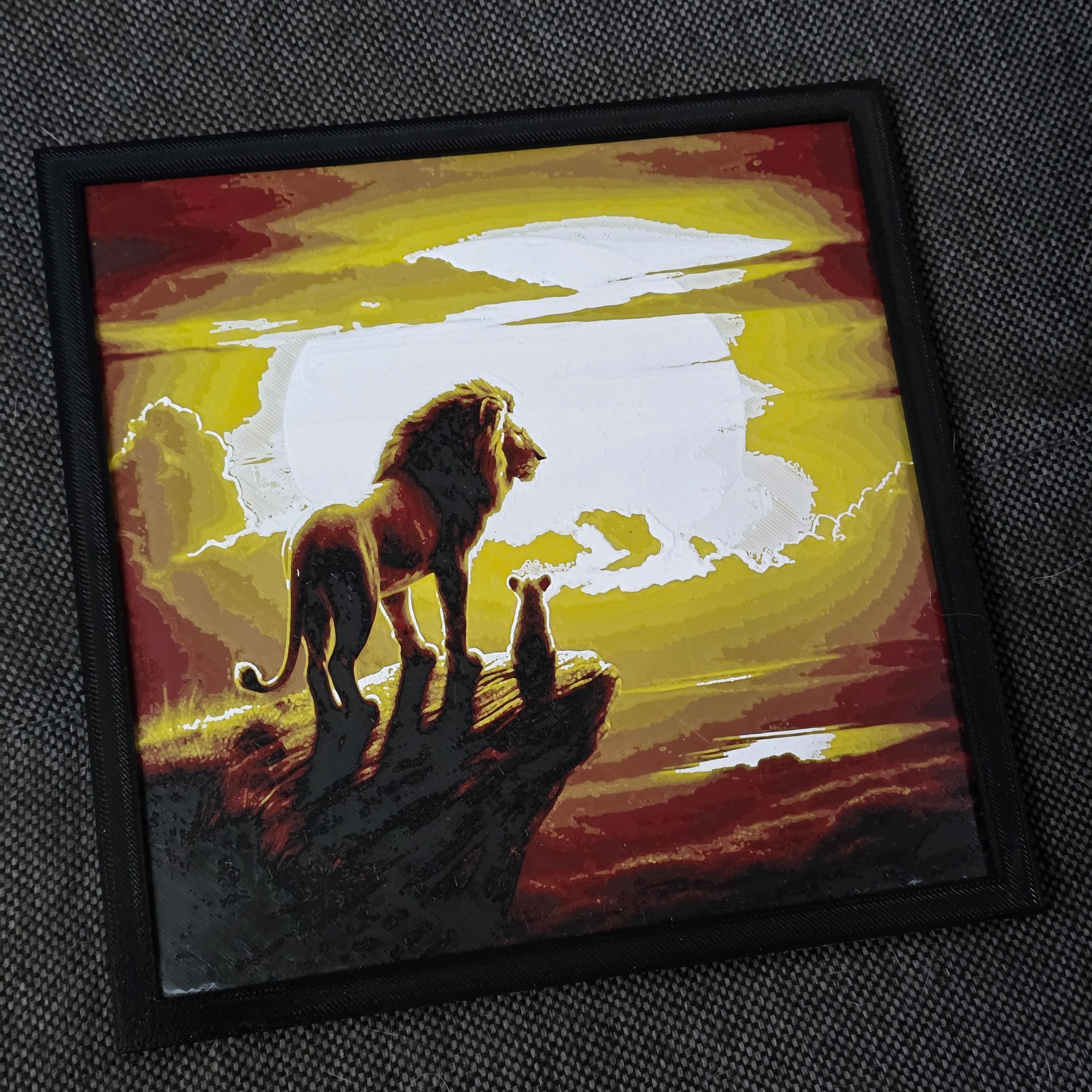 Premium 3D Printed Hueforge Wall Art – Anime & Animated Editions