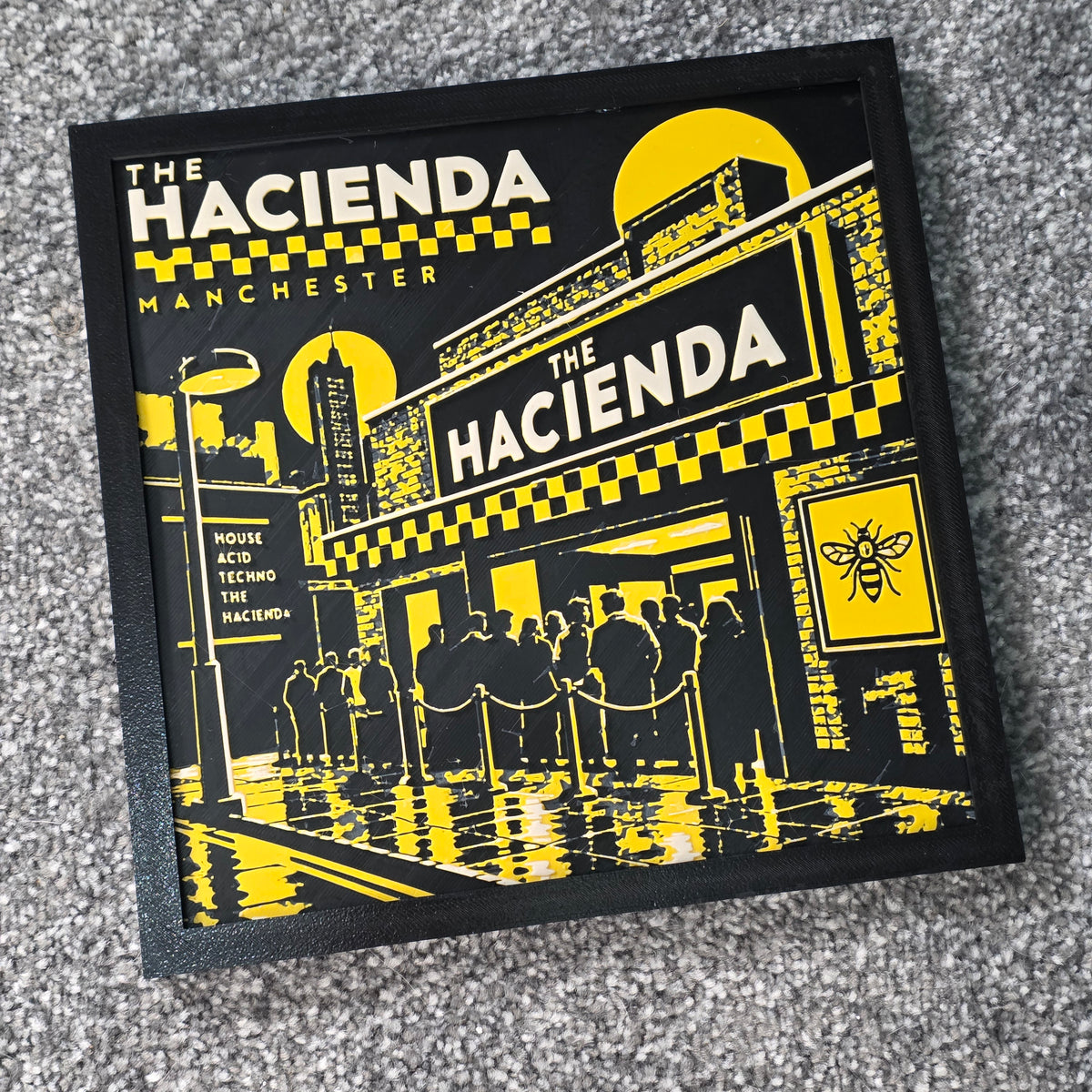 Premium 3D Printed Hueforge Wall Art - Manchester Editions