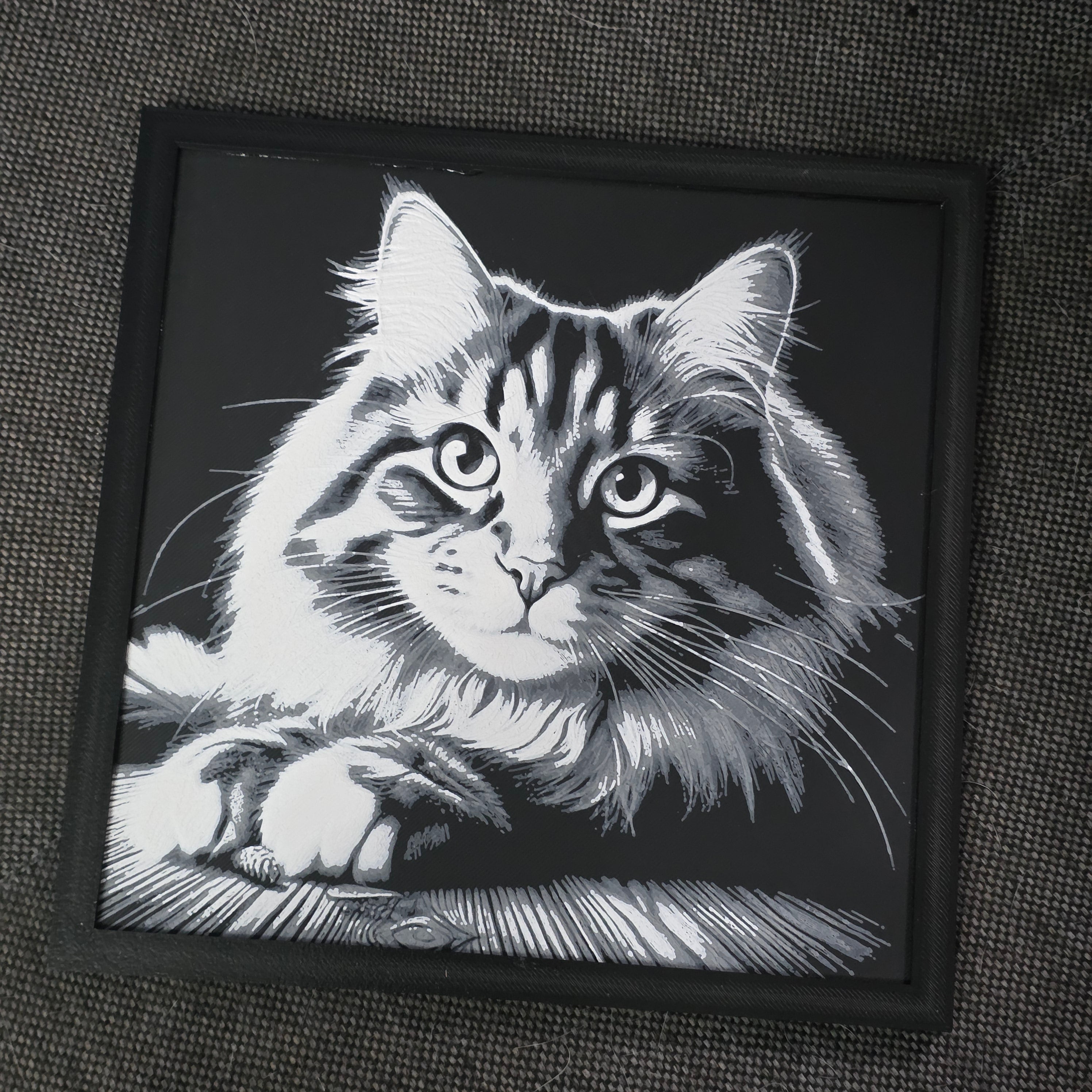 Premium 3D Printed Hueforge Wall Art – Animal Editions