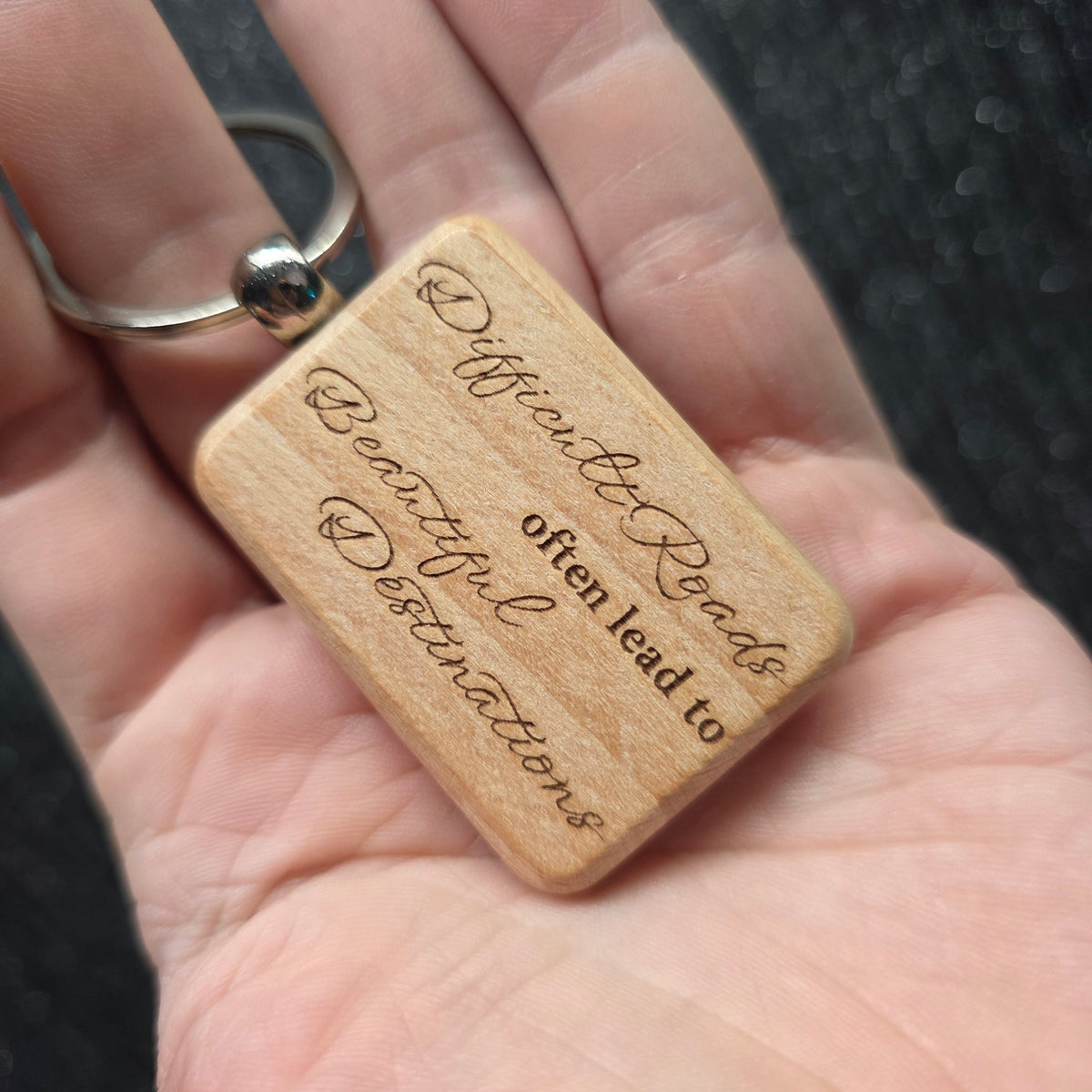 Laser Engraved Wooden Keychains – Funny, Rude & Sweary Quote Keyrings | 18+ Adult Gifts