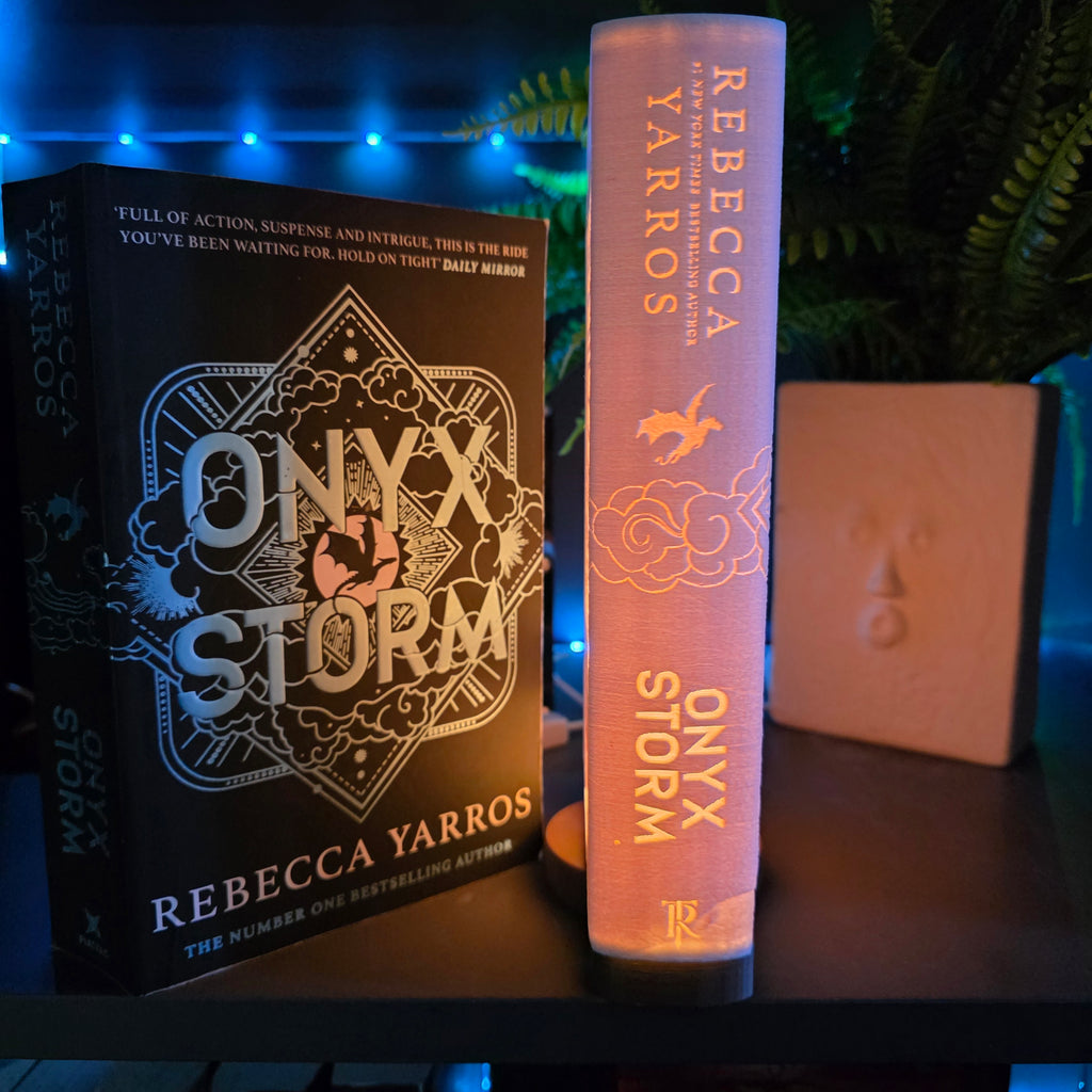 Fourth Wing Inspired 3D Printed LED Book Light with Stand