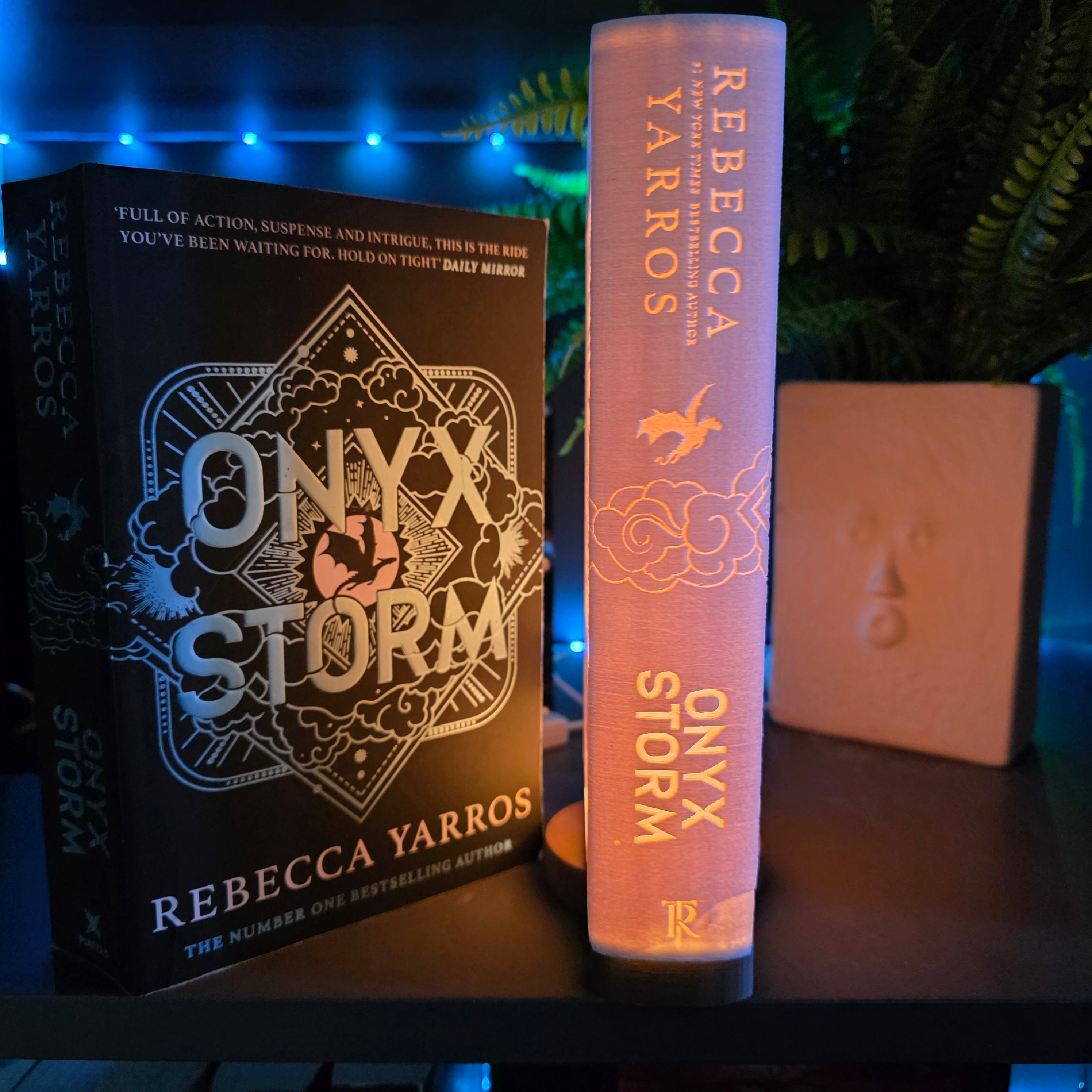 Fourth Wing Inspired 3D Printed LED Book Light with Stand