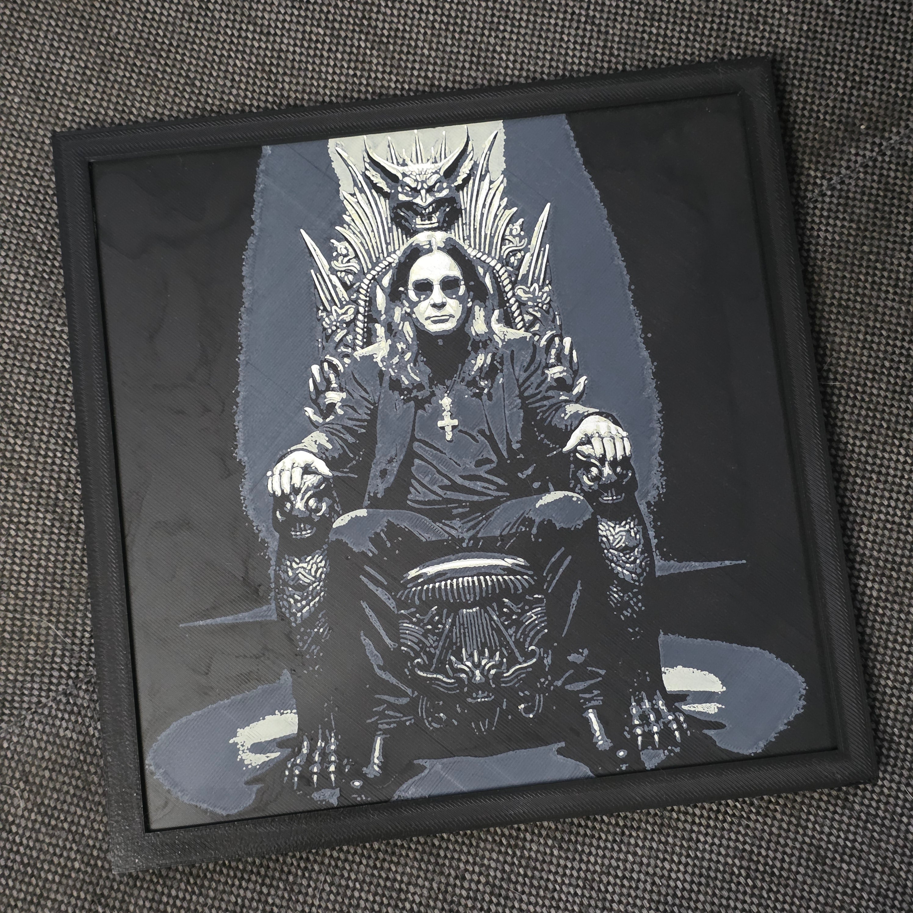 Premium 3D Printed Hueforge Wall Art – Music Editions