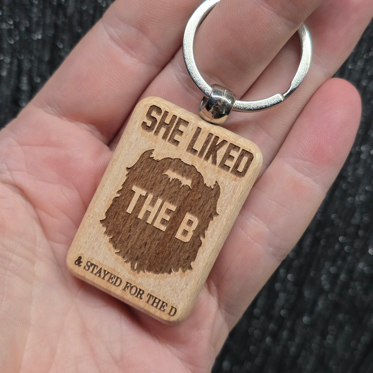 Laser Engraved Wooden Keychains – Funny, Rude & Sweary Quote Keyrings | 18+ Adult Gifts