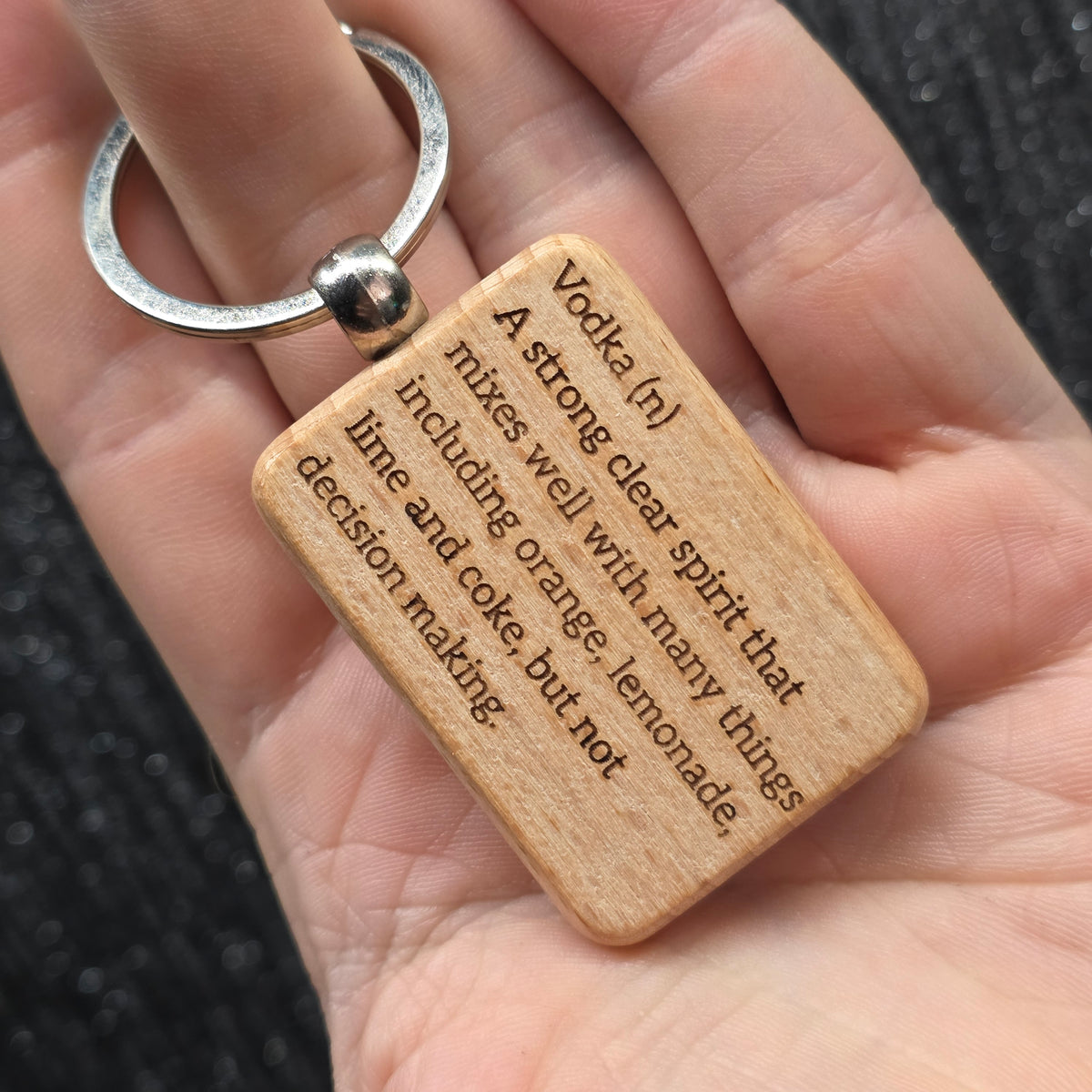 Laser Engraved Wooden Keychains – Funny, Rude & Sweary Quote Keyrings | 18+ Adult Gifts