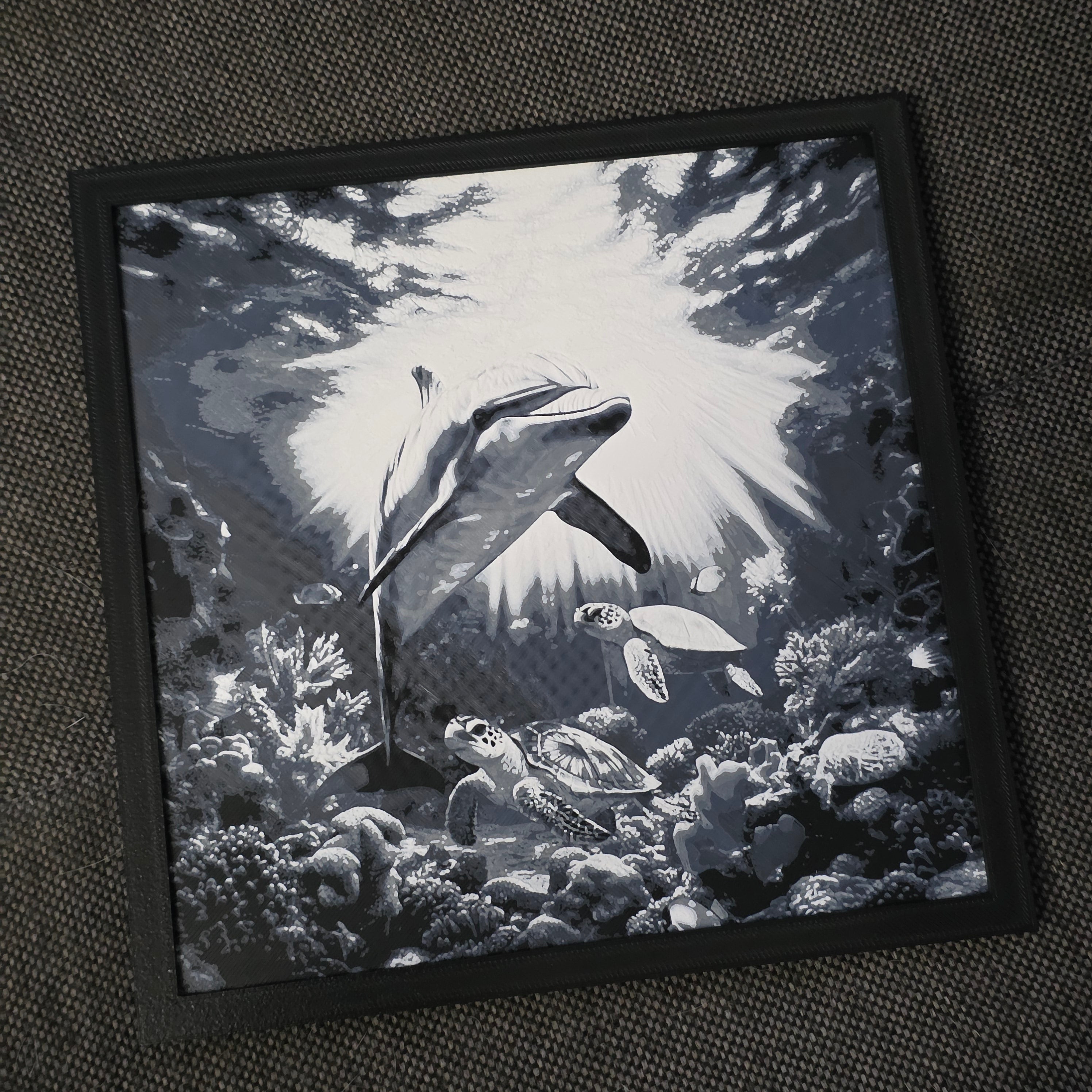 Premium 3D Printed Hueforge Wall Art – Animal Editions