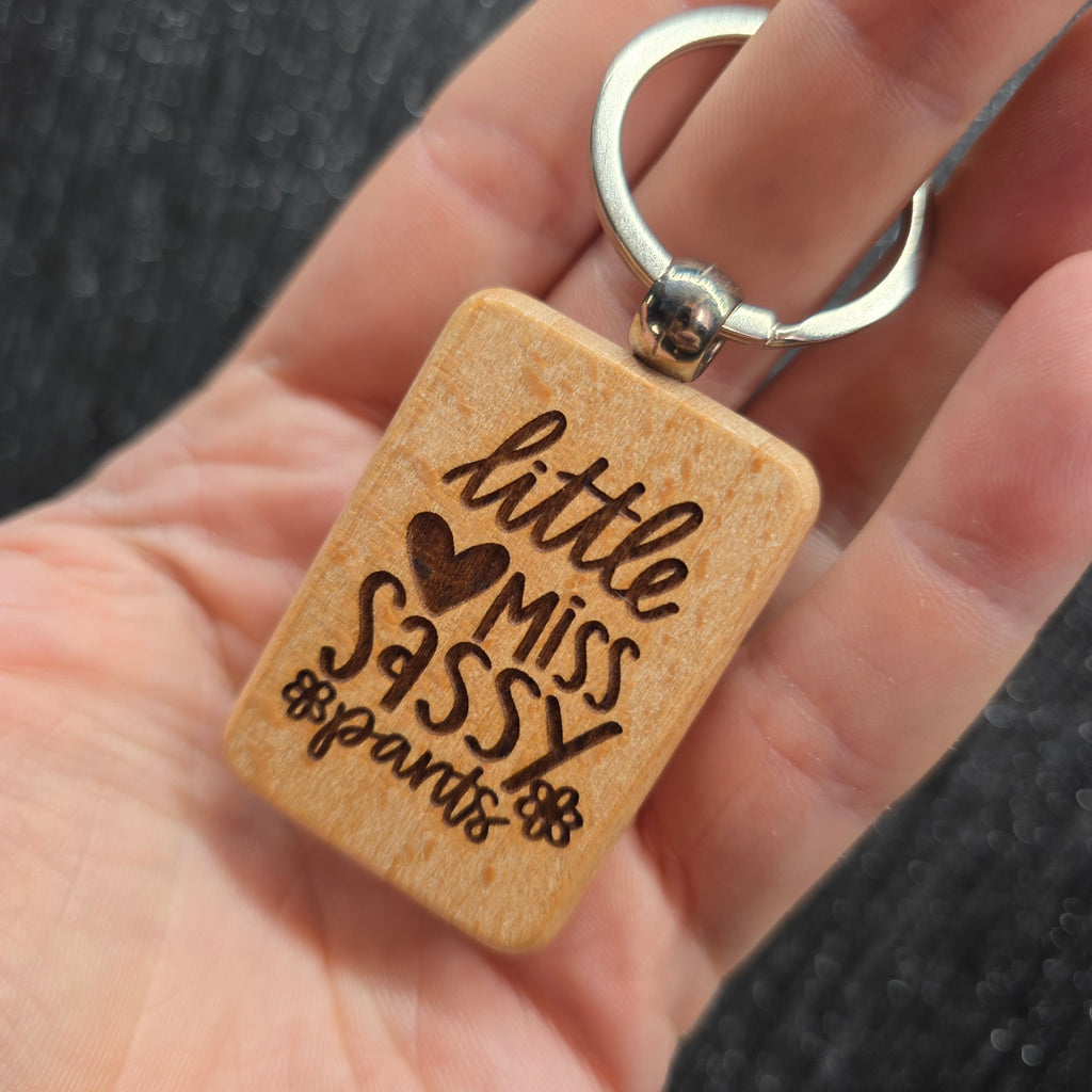 Laser Engraved Wooden Keychains – Funny, Rude & Sweary Quote Keyrings | 18+ Adult Gifts