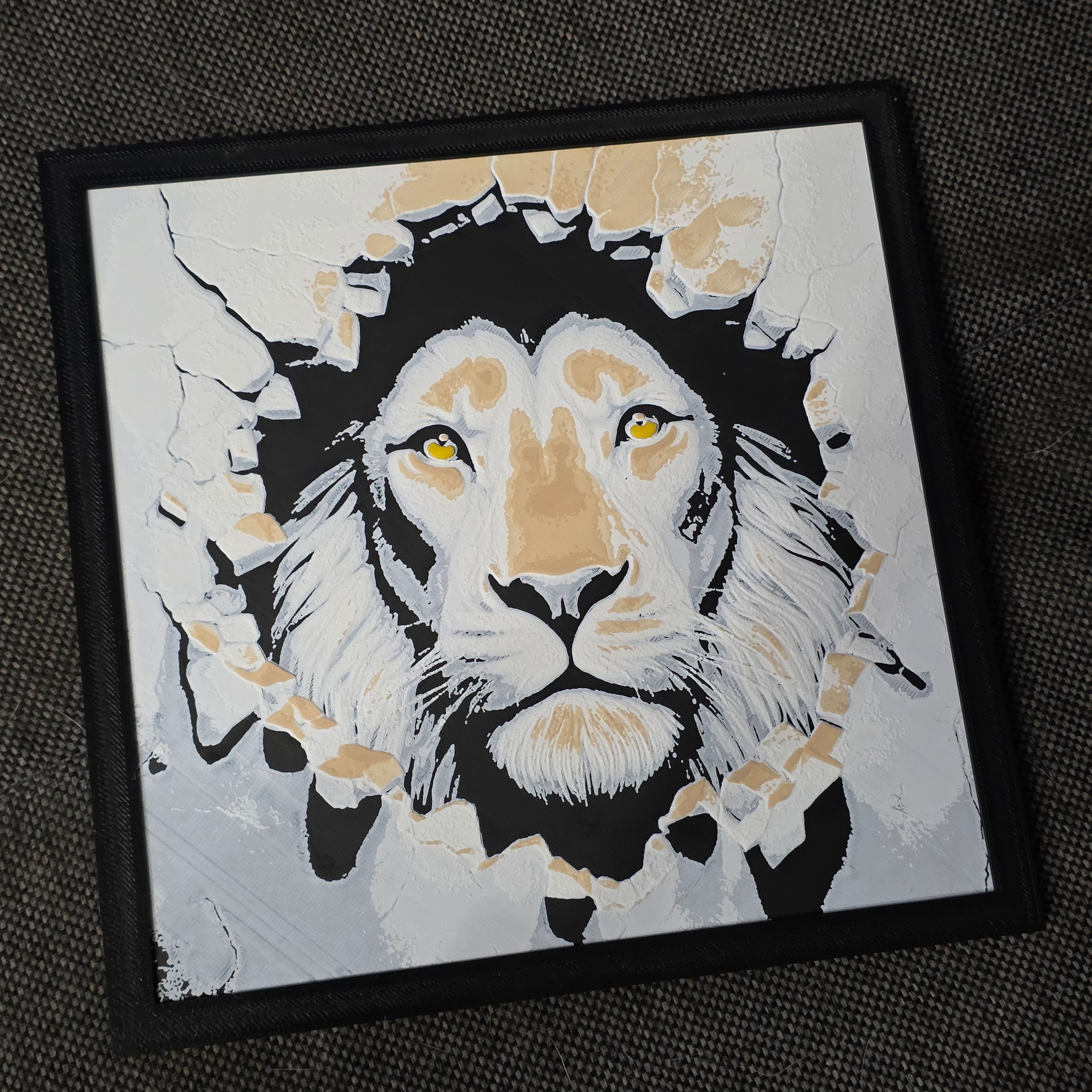 Premium 3D Printed Hueforge Wall Art – Animal Editions