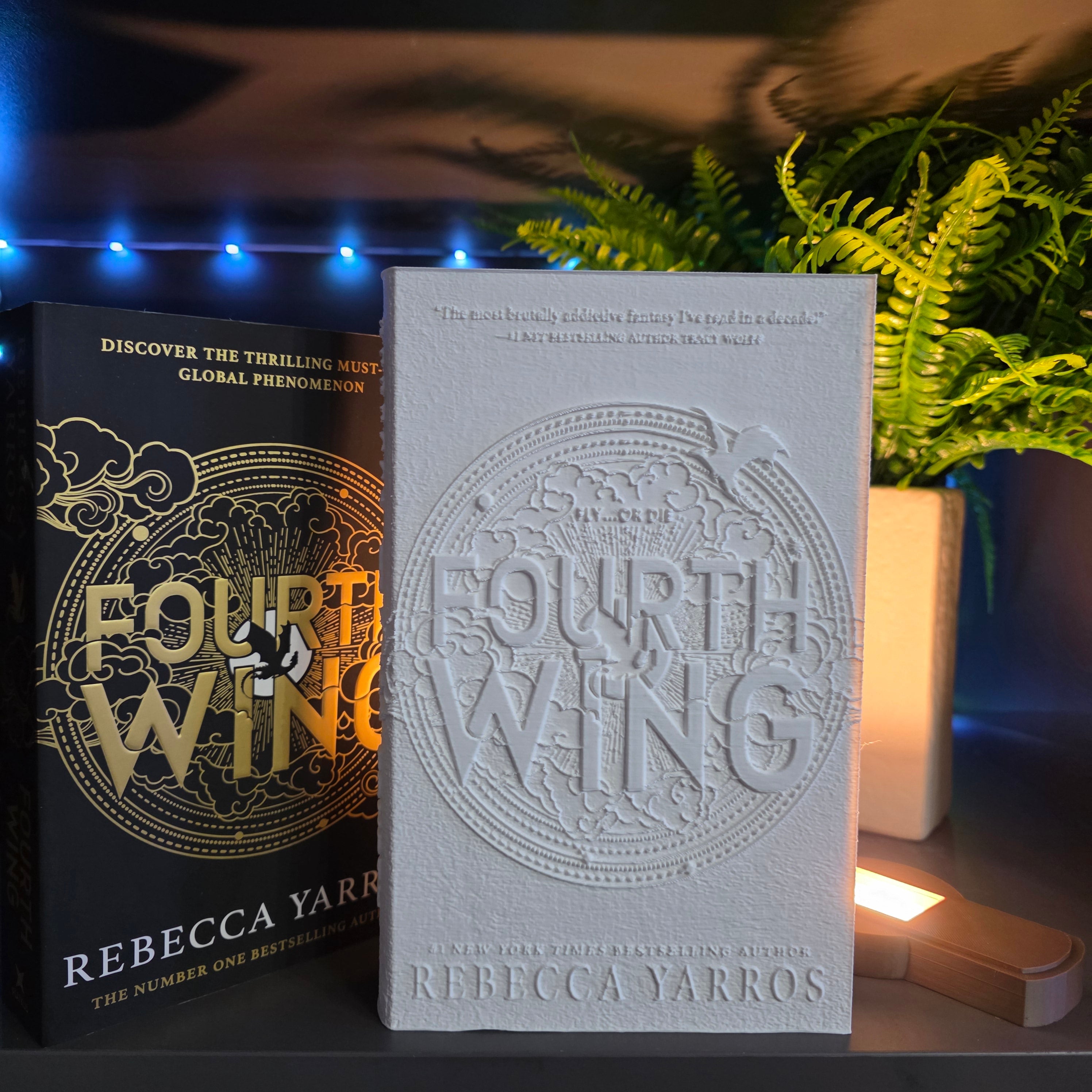 Fourth Wing Inspired 3D Printed LED Book Light with Stand