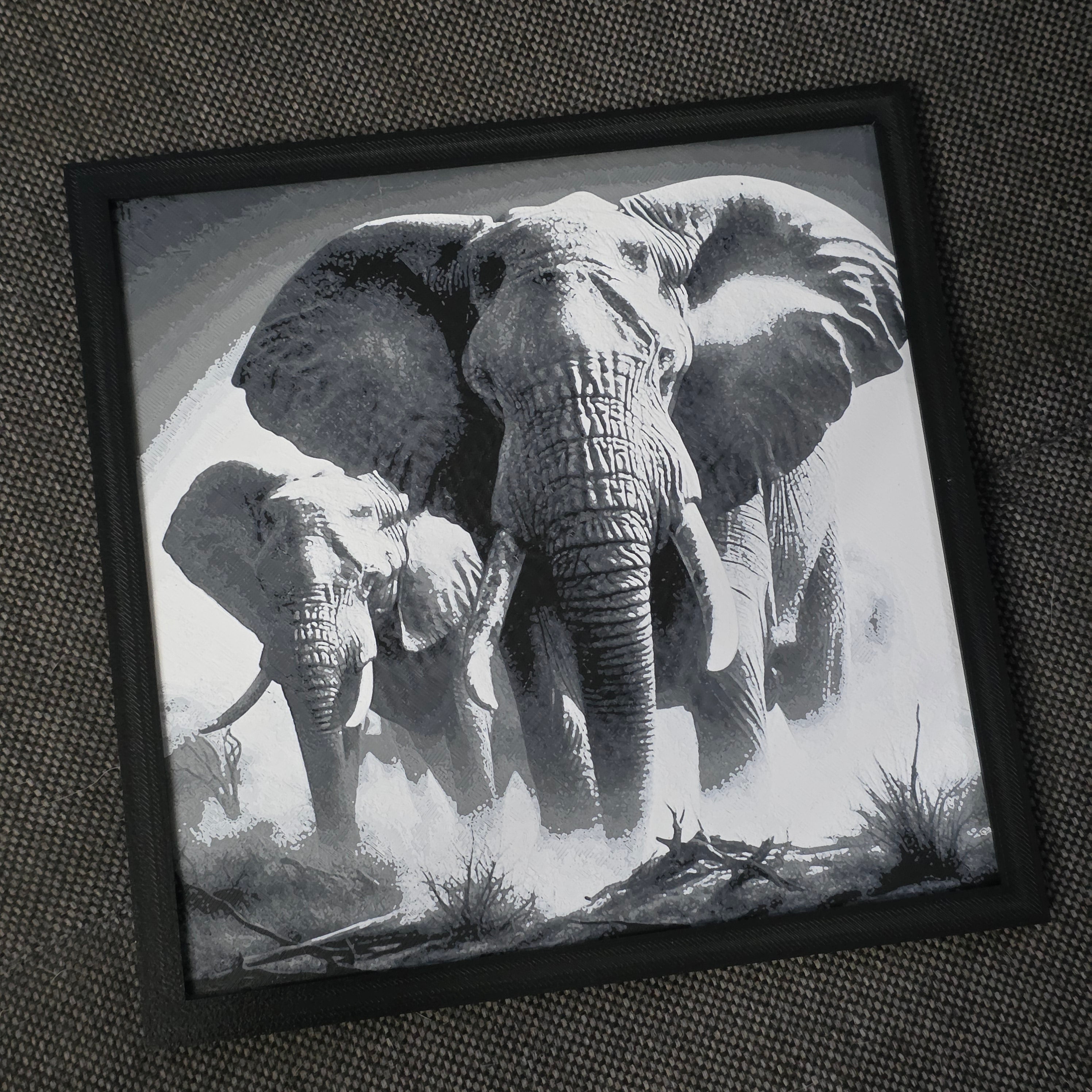 Premium 3D Printed Hueforge Wall Art – Animal Editions