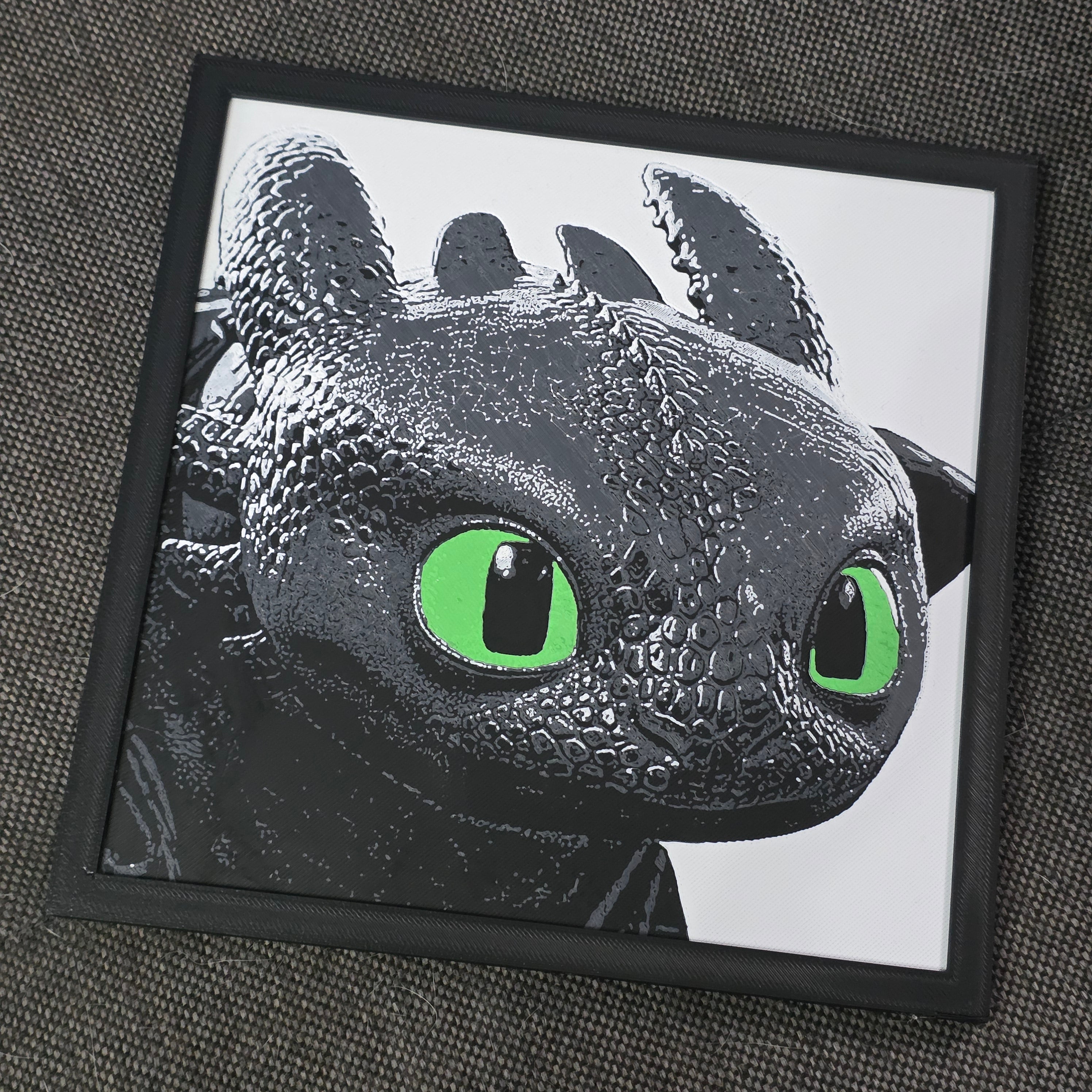 Premium 3D Printed Hueforge Wall Art – Anime & Animated Editions