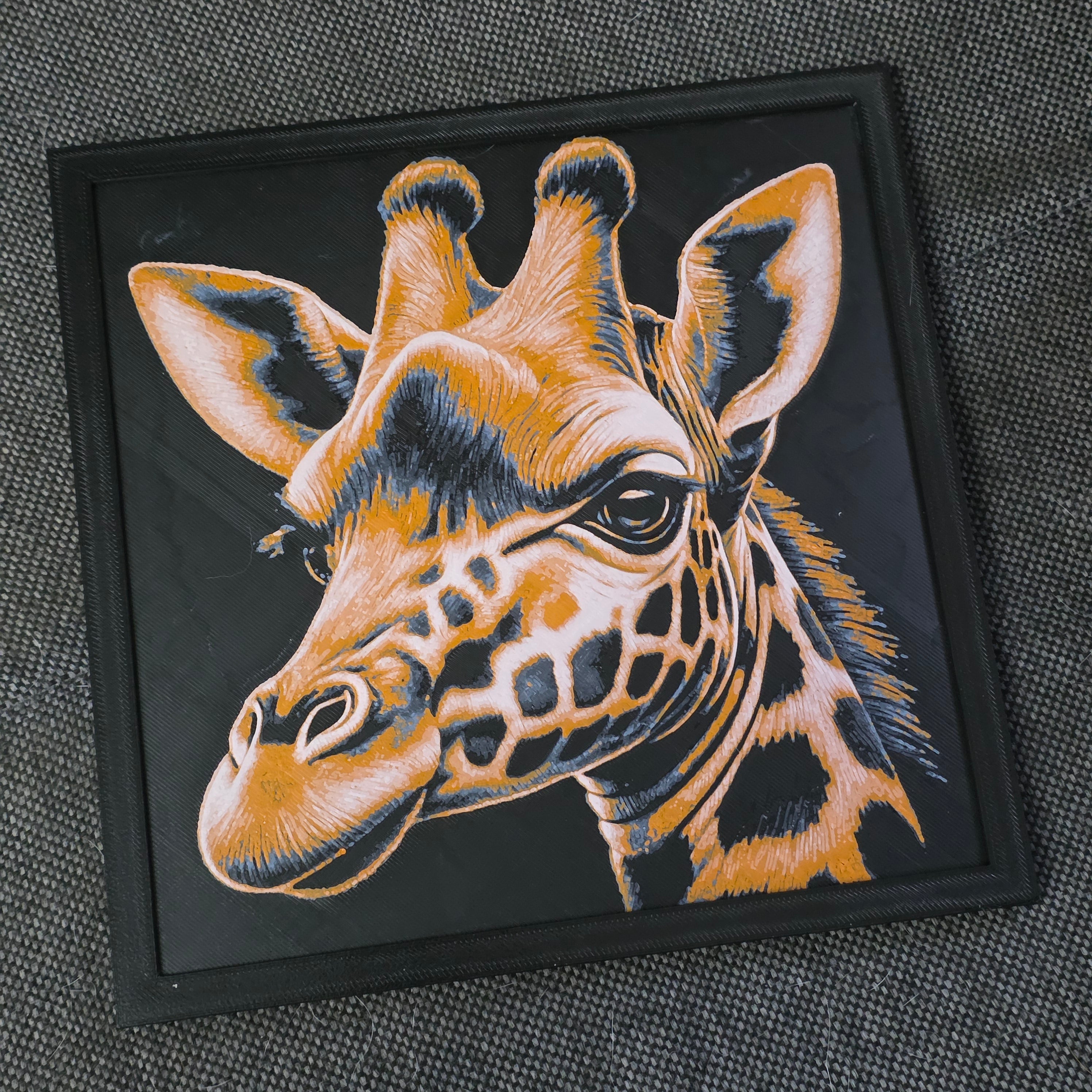 Premium 3D Printed Hueforge Wall Art – Animal Editions