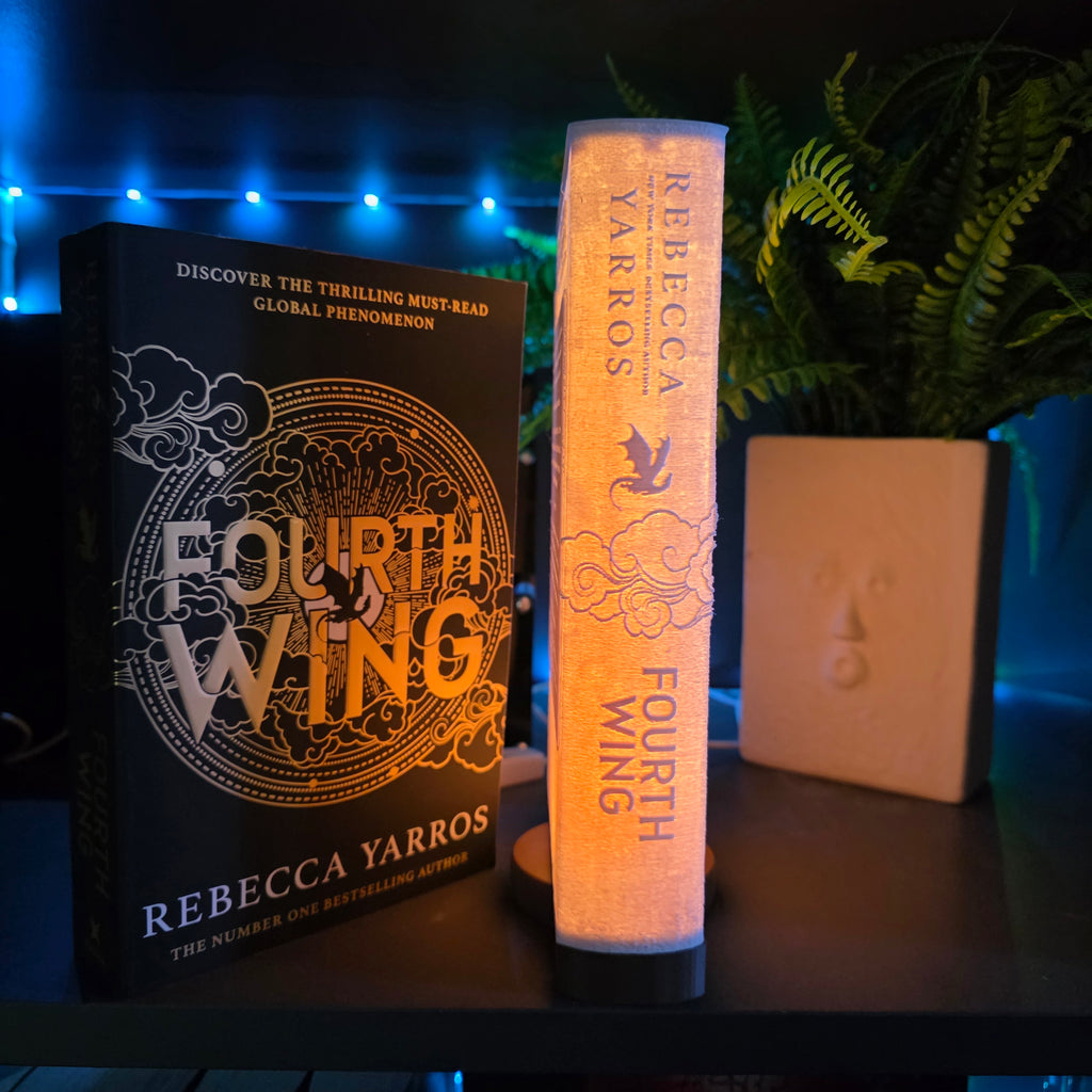Fourth Wing Inspired 3D Printed LED Book Light with Stand