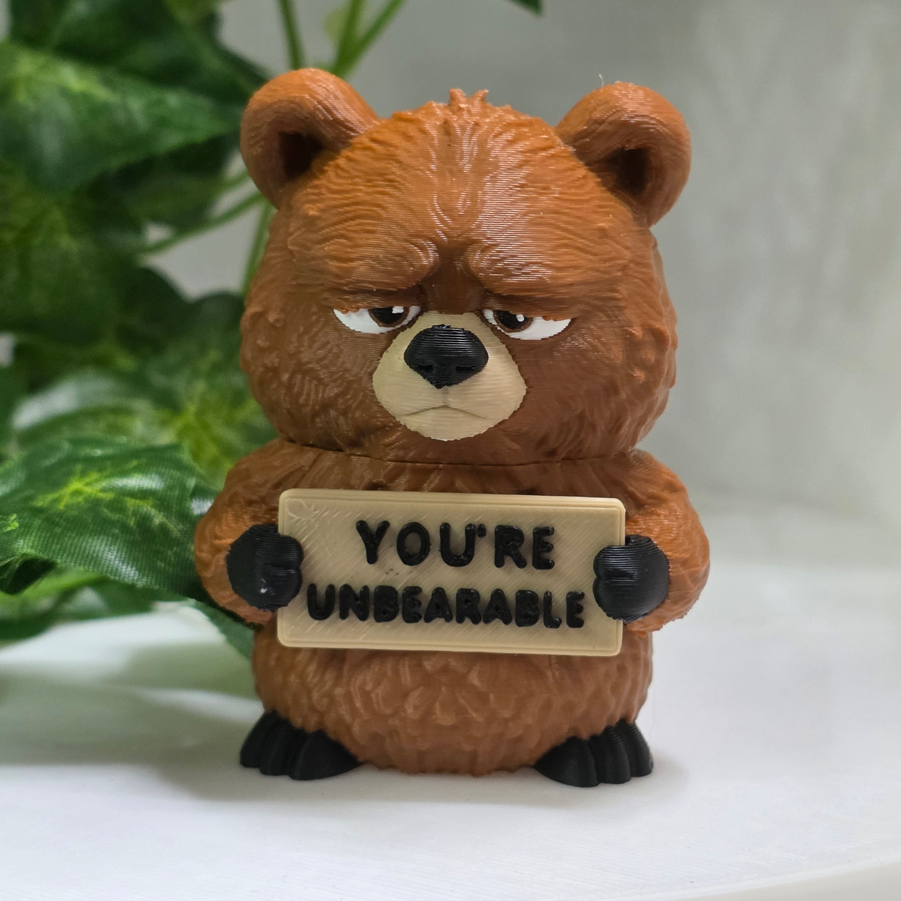 Animals With Attitude – 3D Printed Collectible Grumpy Animals | 40+ Designs to Collect | Cute Desk & Shelf Décor